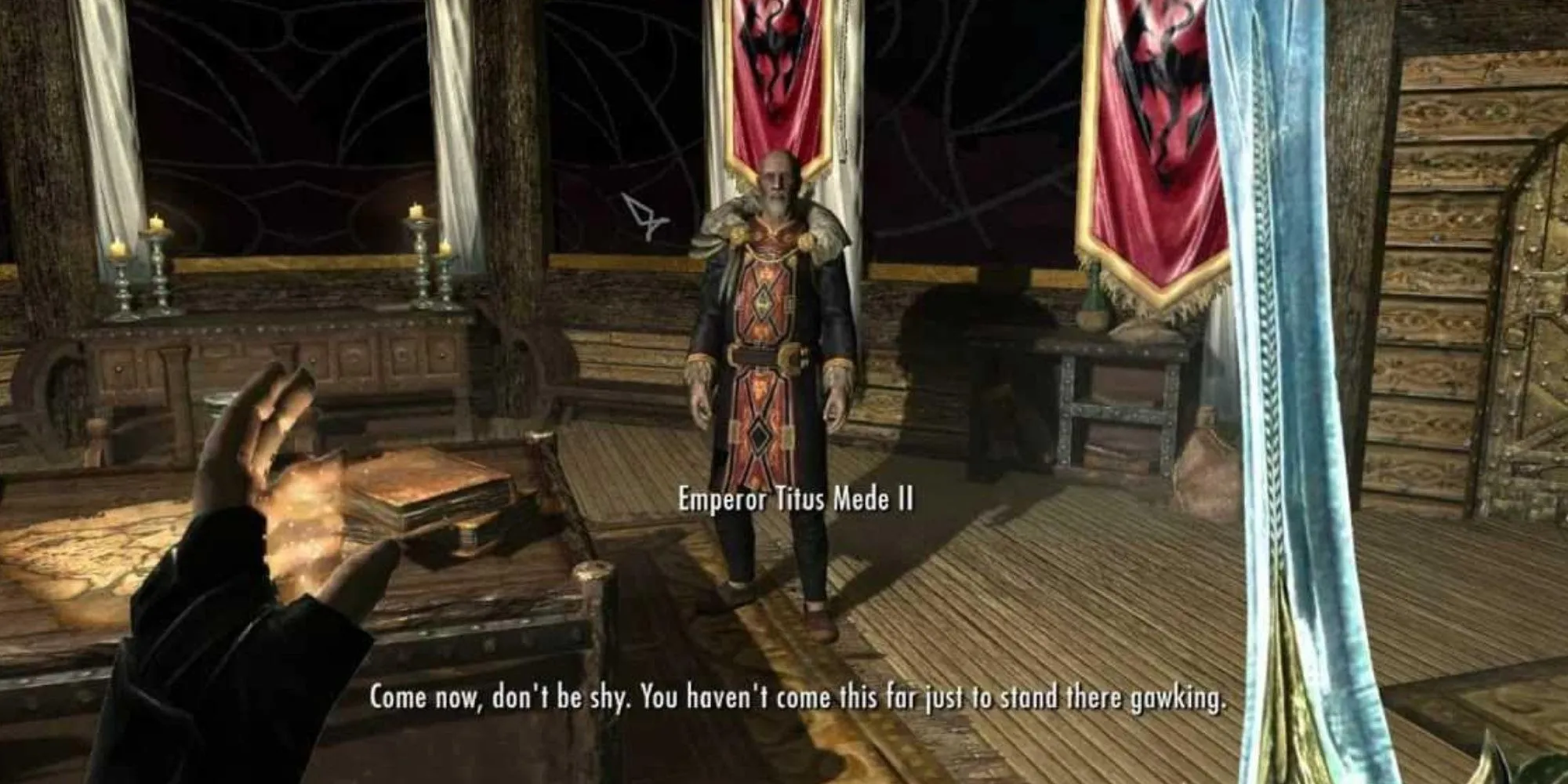 Ám sát Hoàng đế Titus Mede II trên tàu Katariah theo lệnh Hội Sát Thủ Hắc Ám trong Skyrim
