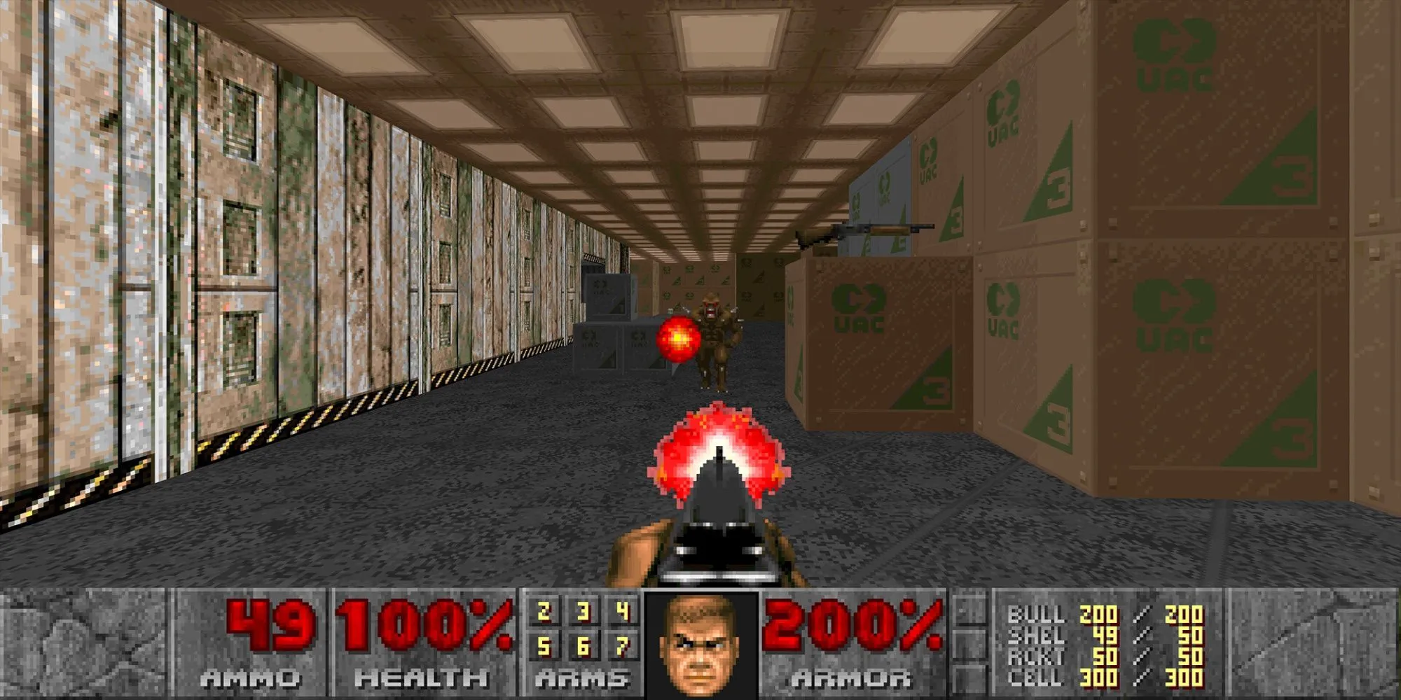 Ảnh bìa kinh điển của Doom 1993, tựa game FPS huyền thoại