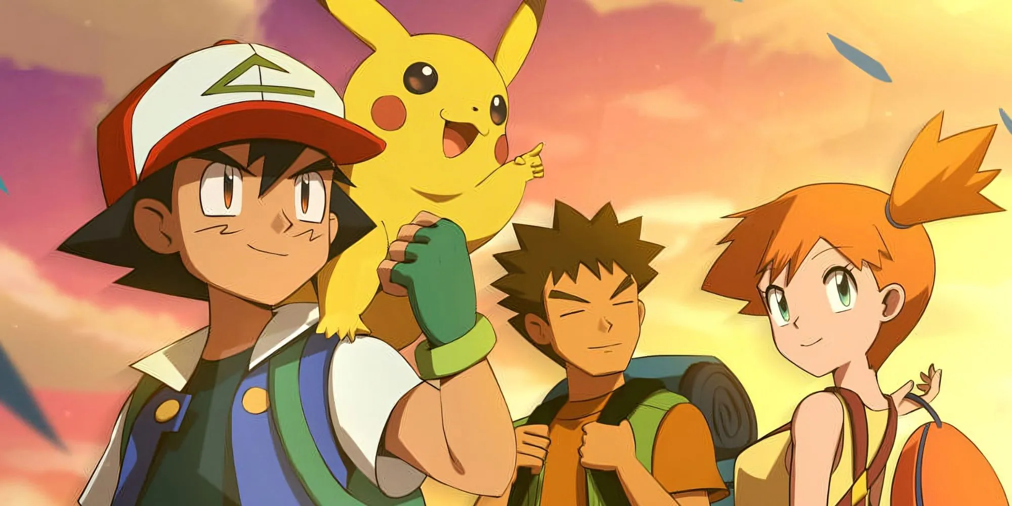Ash, Brock, Misty và Pikachu - hình ảnh minh họa cho tinh thần đồng đội và chiến thuật trong Pokemon