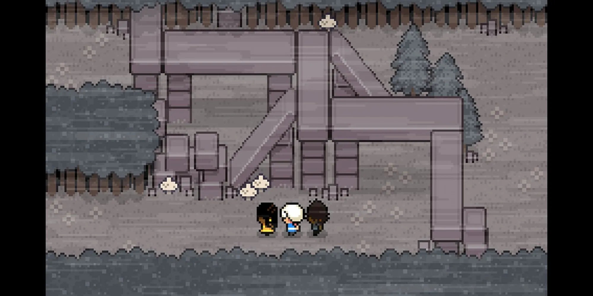 Ba nhân vật phù thủy trẻ khám phá khu rừng ma quái trong game Ikenfell