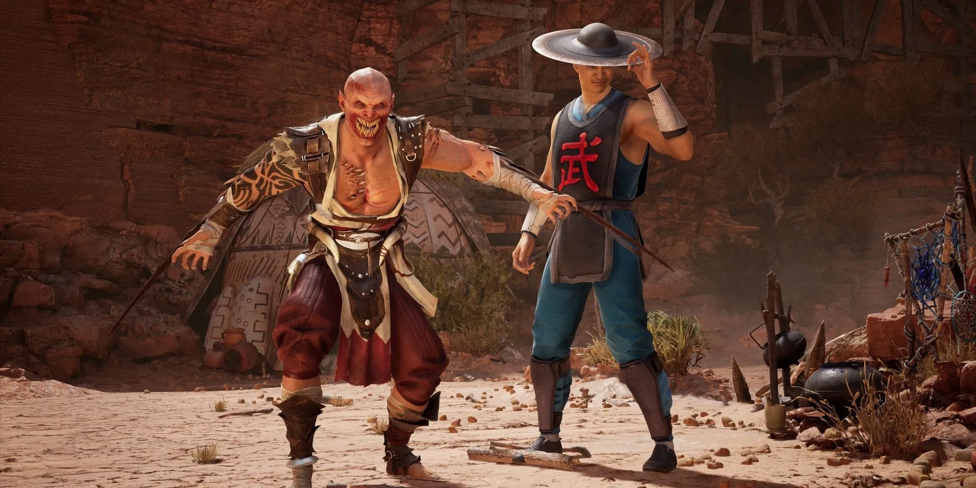 Baraka và Kung Lao đối mặt trong Mortal Kombat 1