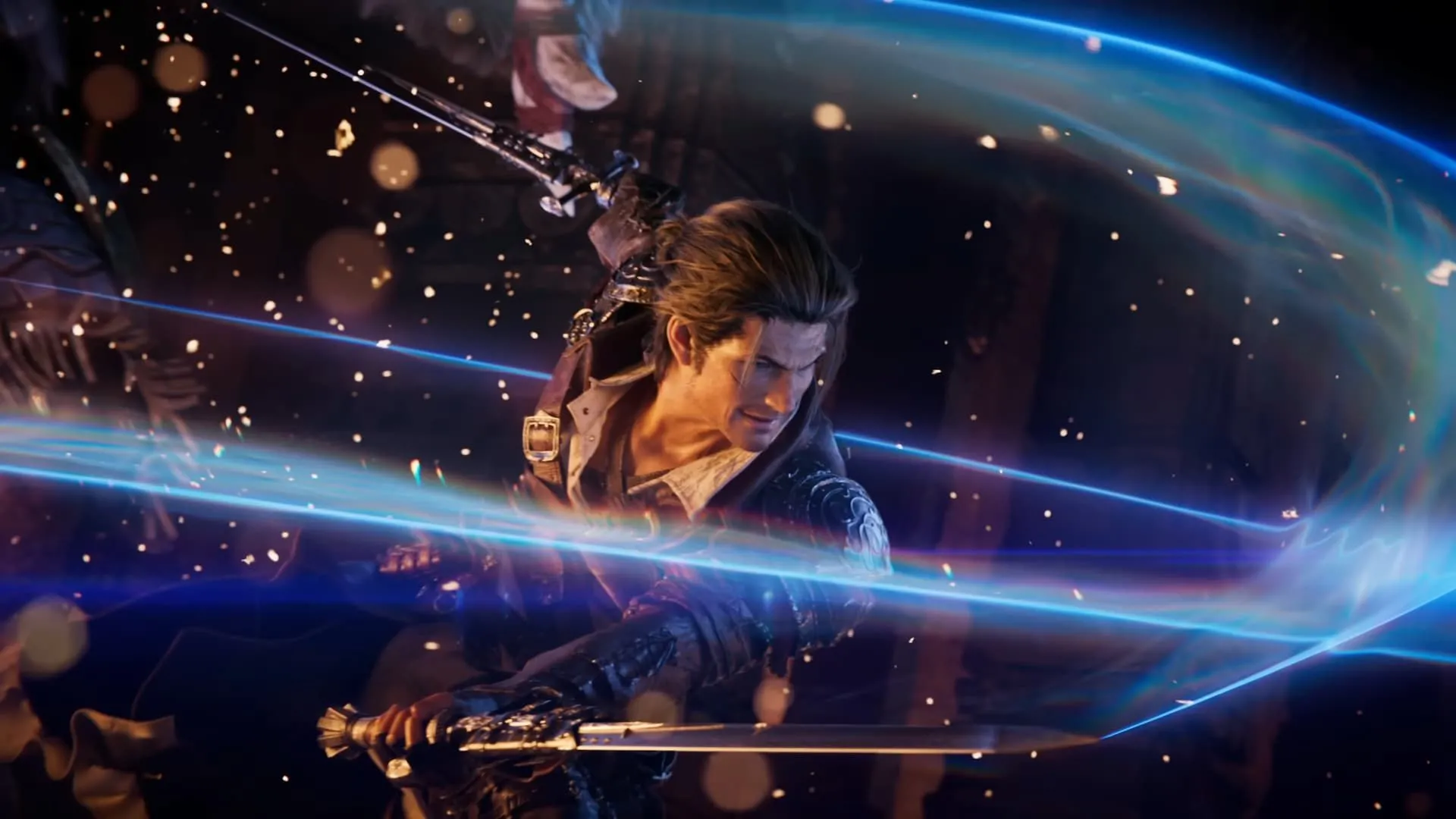 Chiến binh Ánh Sáng sử dụng Job Viper tấn công trong trailer Final Fantasy 14 Dawntrail