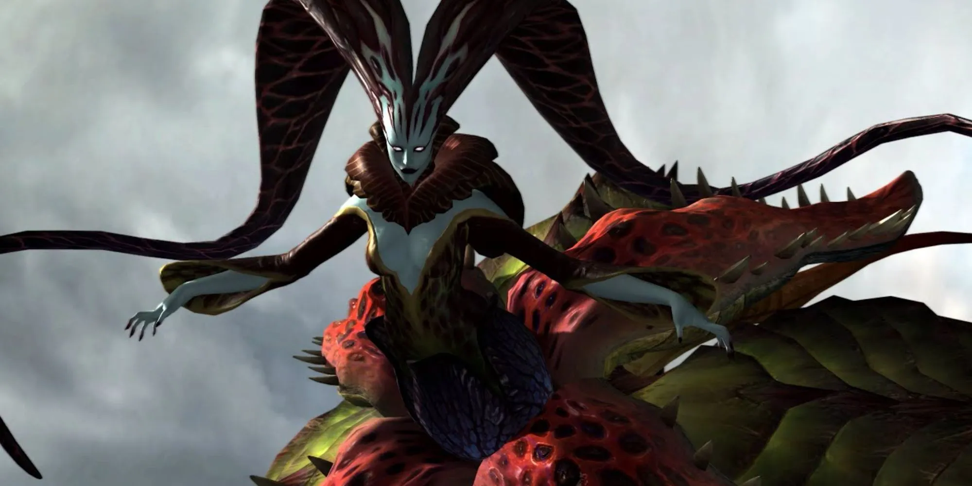 Echidna, con quỷ rắn trong Devil May Cry 4 với thân hình giống thực vật, đang tấn công.