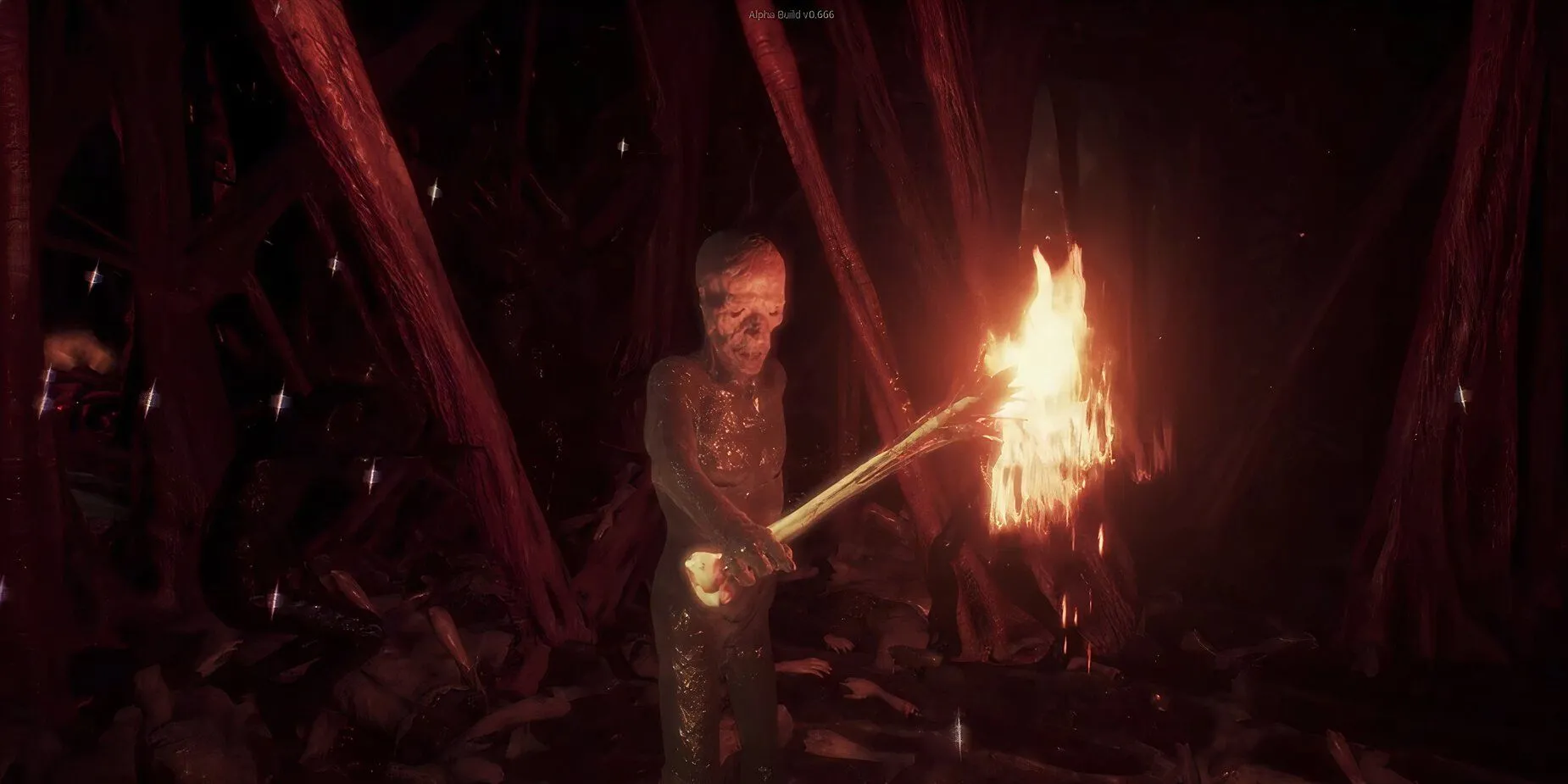 Gameplay Agony với quỷ Alpha cầm đuốc trong địa ngục