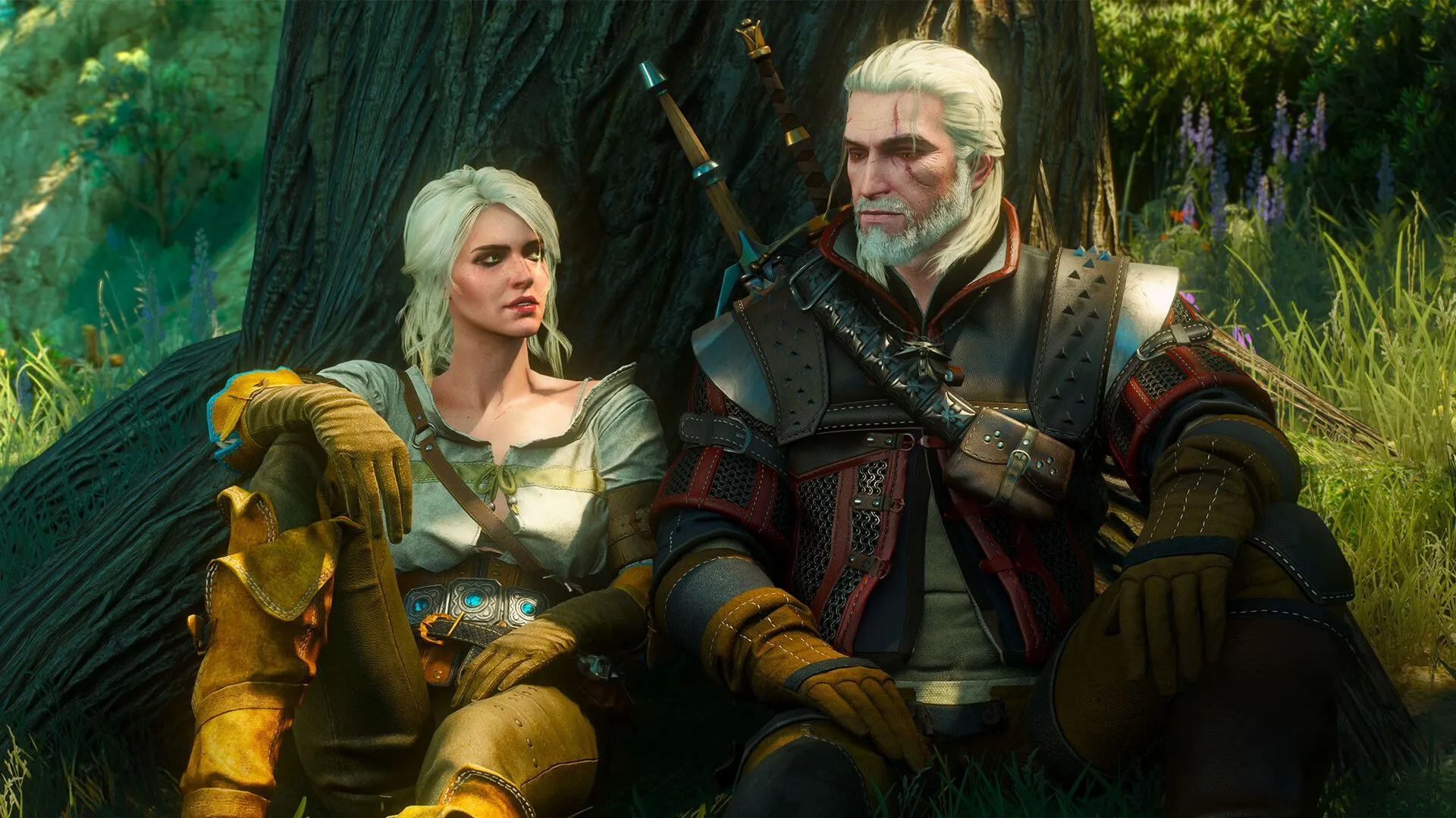 Geralt và Ciri trong The Witcher 3, hai nhân vật trung tâm của cuộc săn lùng Wild Hunt đầy cam go