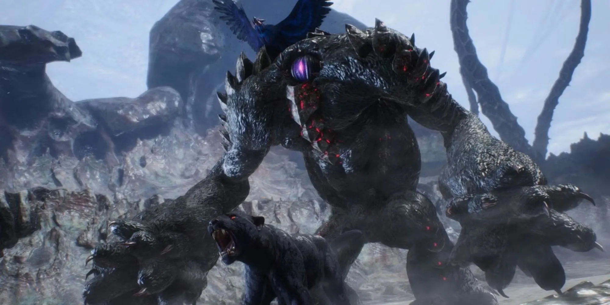 Griffon, Shadow và Nightmare, ba tay sai quỷ của V trong Devil May Cry 5, đang tập hợp lại.