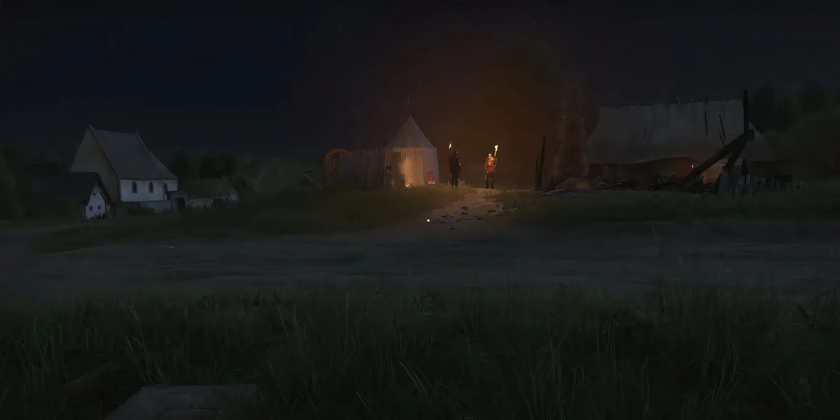 Henry hành động lén lút tại Suchdol trong Kingdom Come Deliverance 2