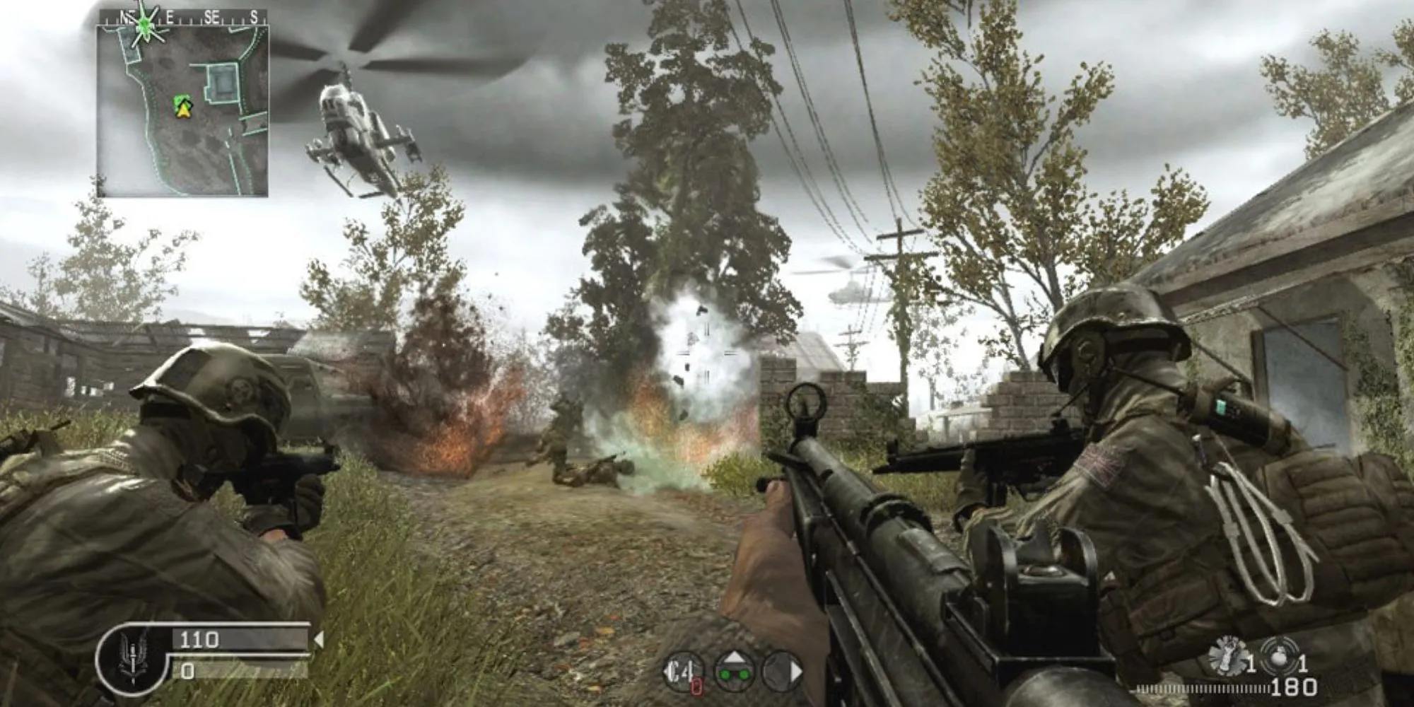 Hình ảnh chiến trường khốc liệt trong Call of Duty 4 Modern Warfare