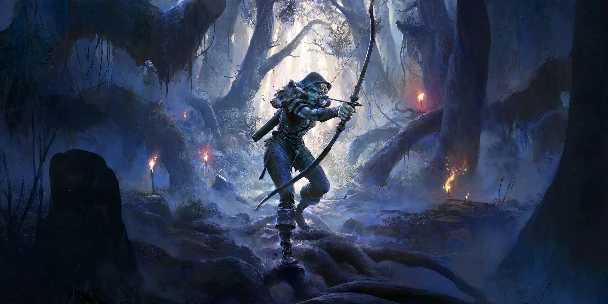 Hình ảnh Deadeye Ranger trong Path of Exile II với cây cung sẵn sàng