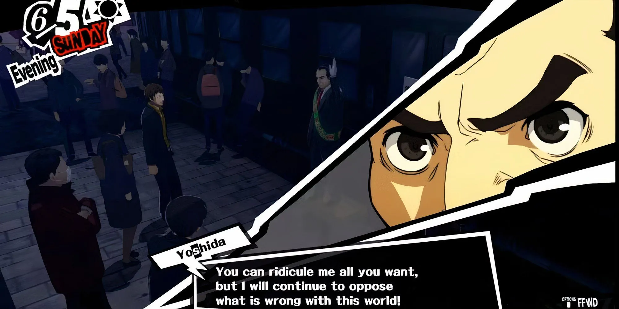 Lựa chọn đối thoại với Toranosuke Yoshida trong Persona 5 Royal