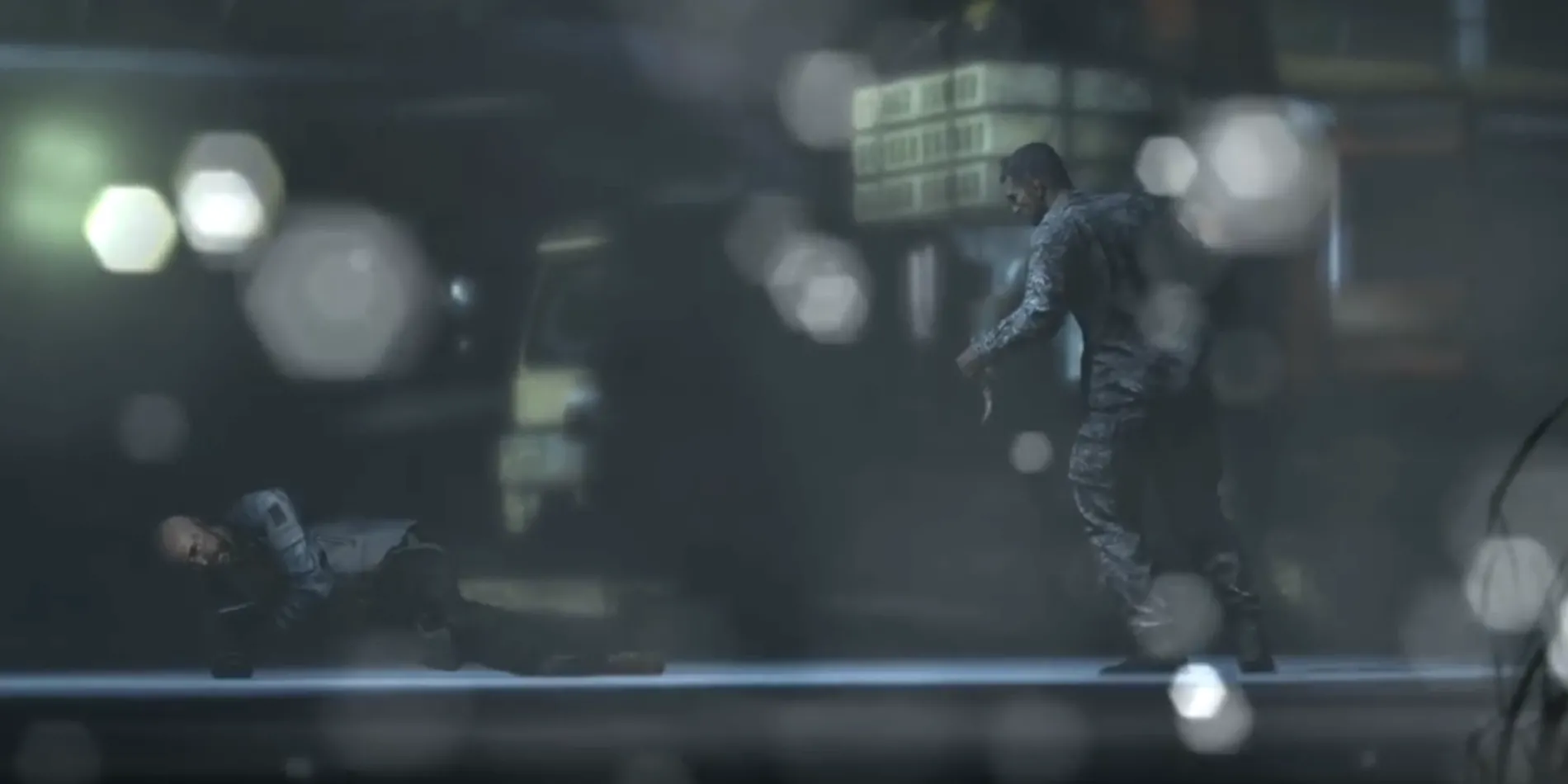 Majid Sadiq đang chạy trốn trong một cảnh rượt đuổi kịch tính từ Splinter Cell Blacklist