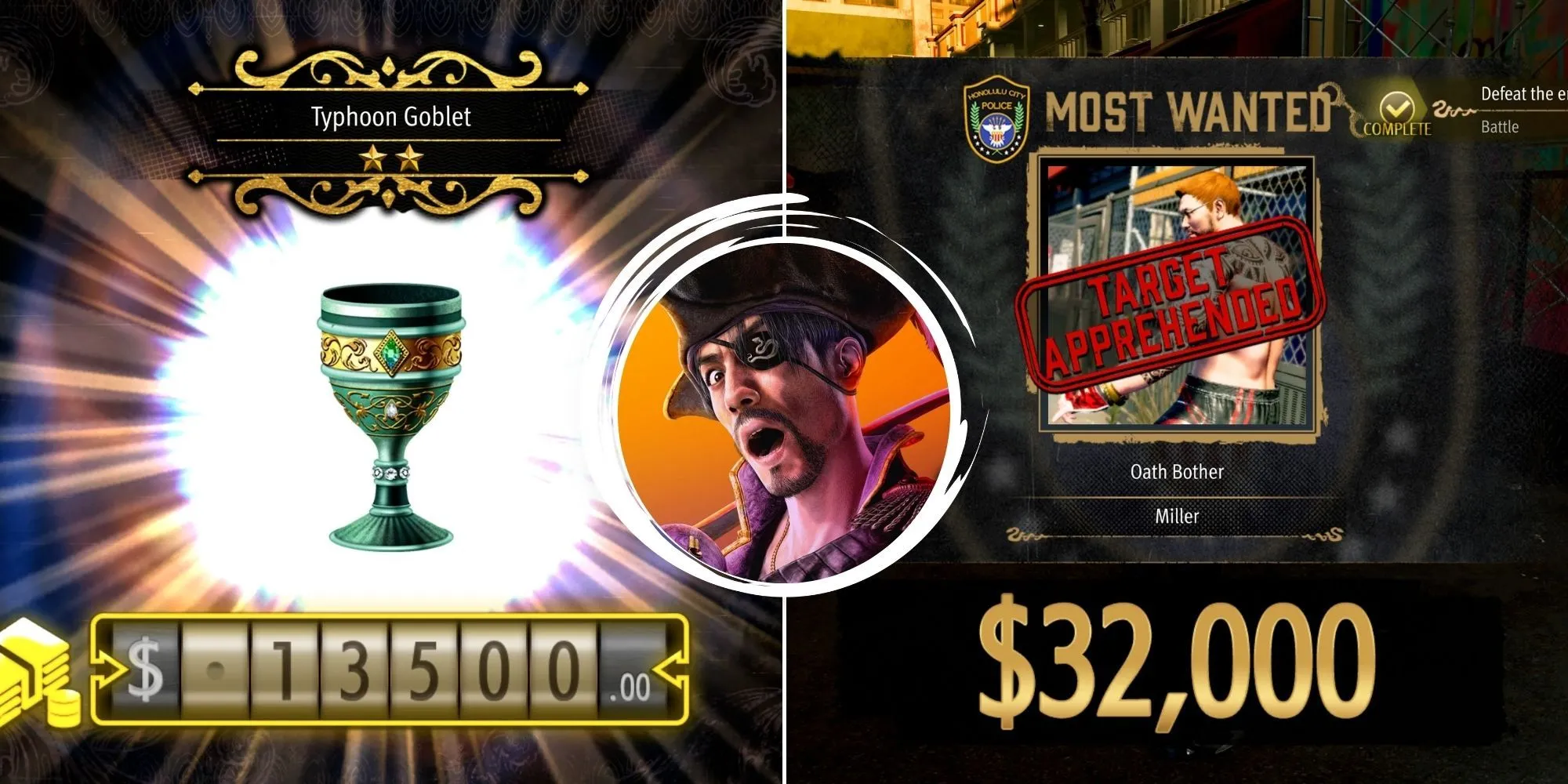 Majima Goro tạo dáng với trang phục cá tính trên đường phố Hawaii trong Like a Dragon: Pirate Yakuza