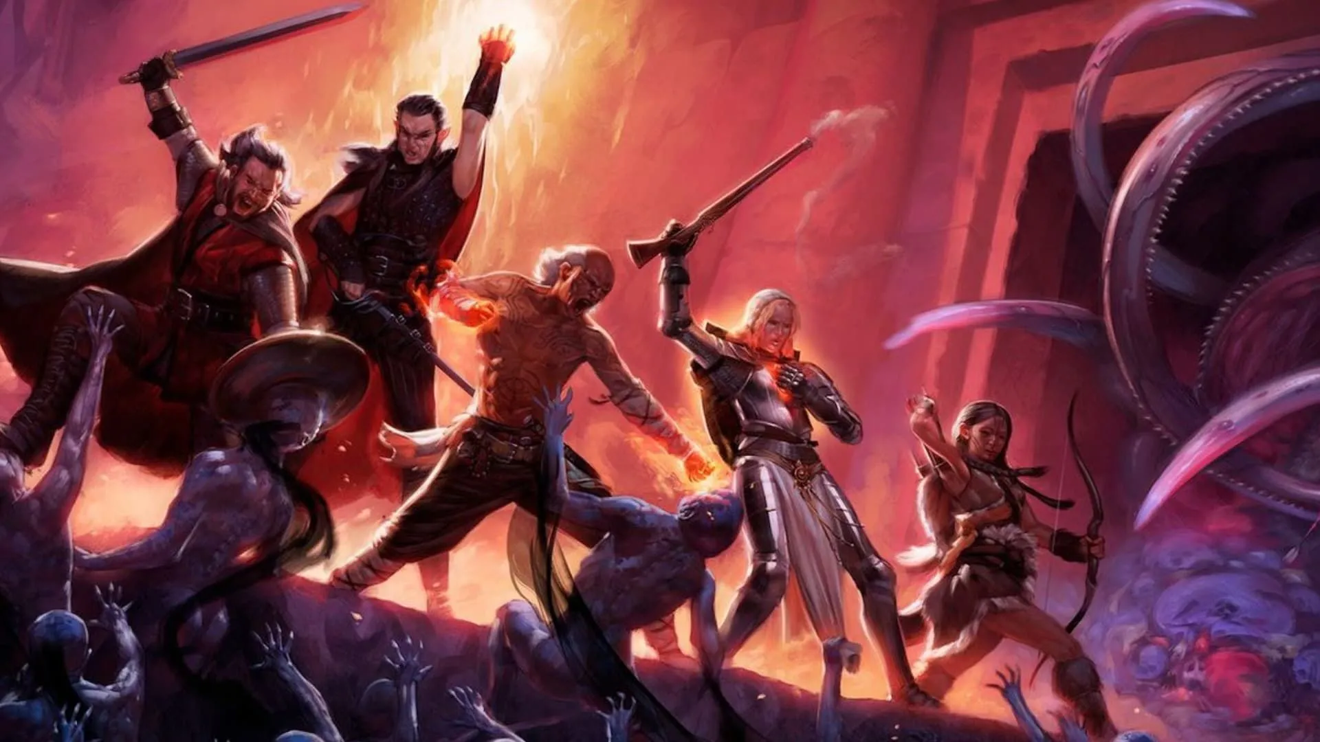 Nhóm nhân vật trong Pillars of Eternity, tựa game RPG cổ điển với cốt truyện sâu sắc và đồ họa chi tiết