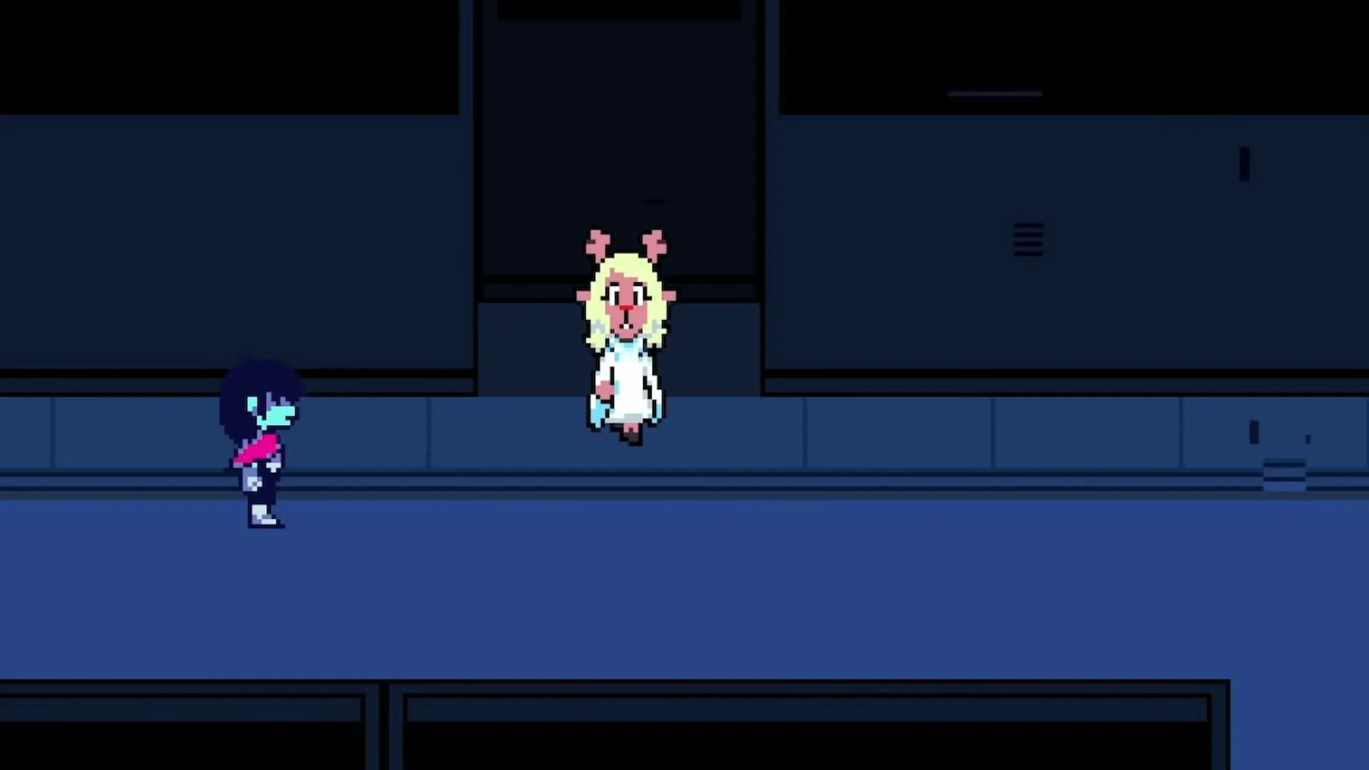 Noelle và Kris trong một cảnh của Deltarune