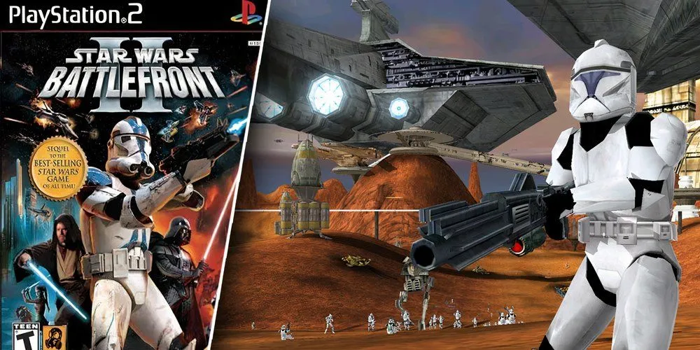 Star Wars Battlefront 2 trên PlayStation 2 - Những Game PS2 Trụ Vững Theo Thời Gian