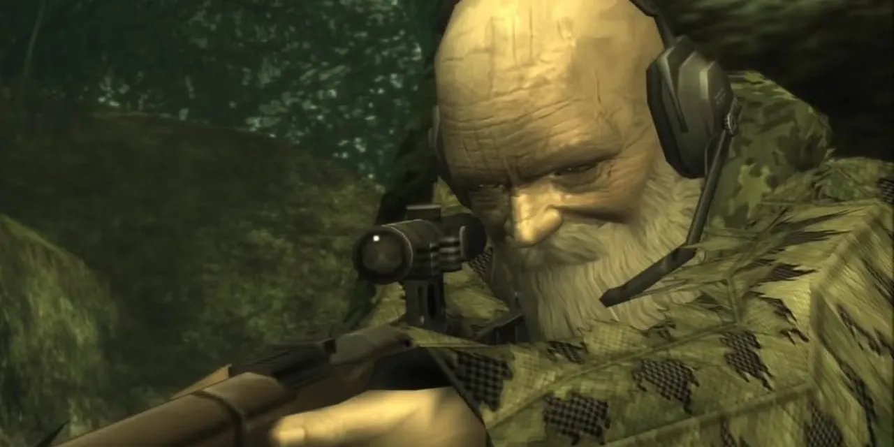 The End, tay bắn tỉa lão luyện, ẩn mình trong rừng rậm nhiệt đới của Metal Gear Solid 3 Snake Eater