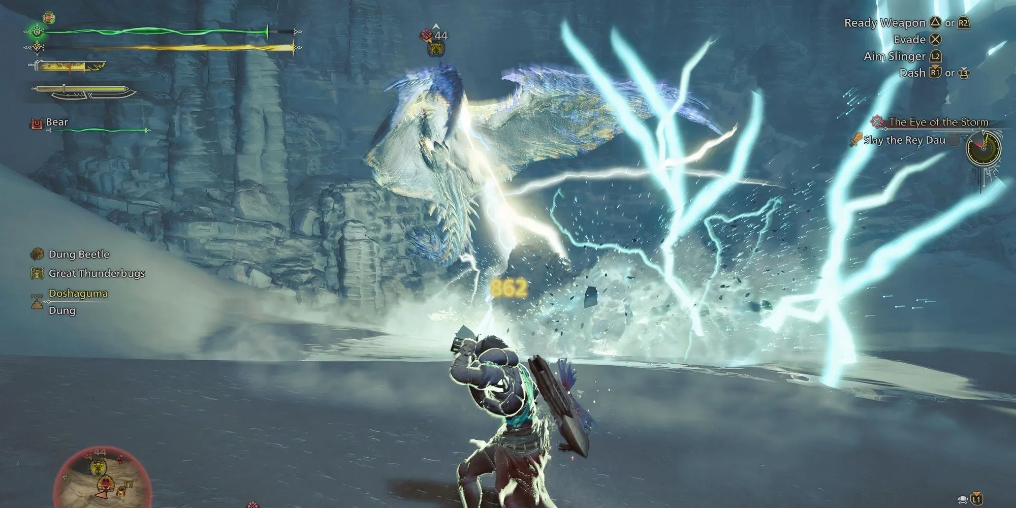 Trận đấu với Rey Dau trong Monster Hunter Wilds