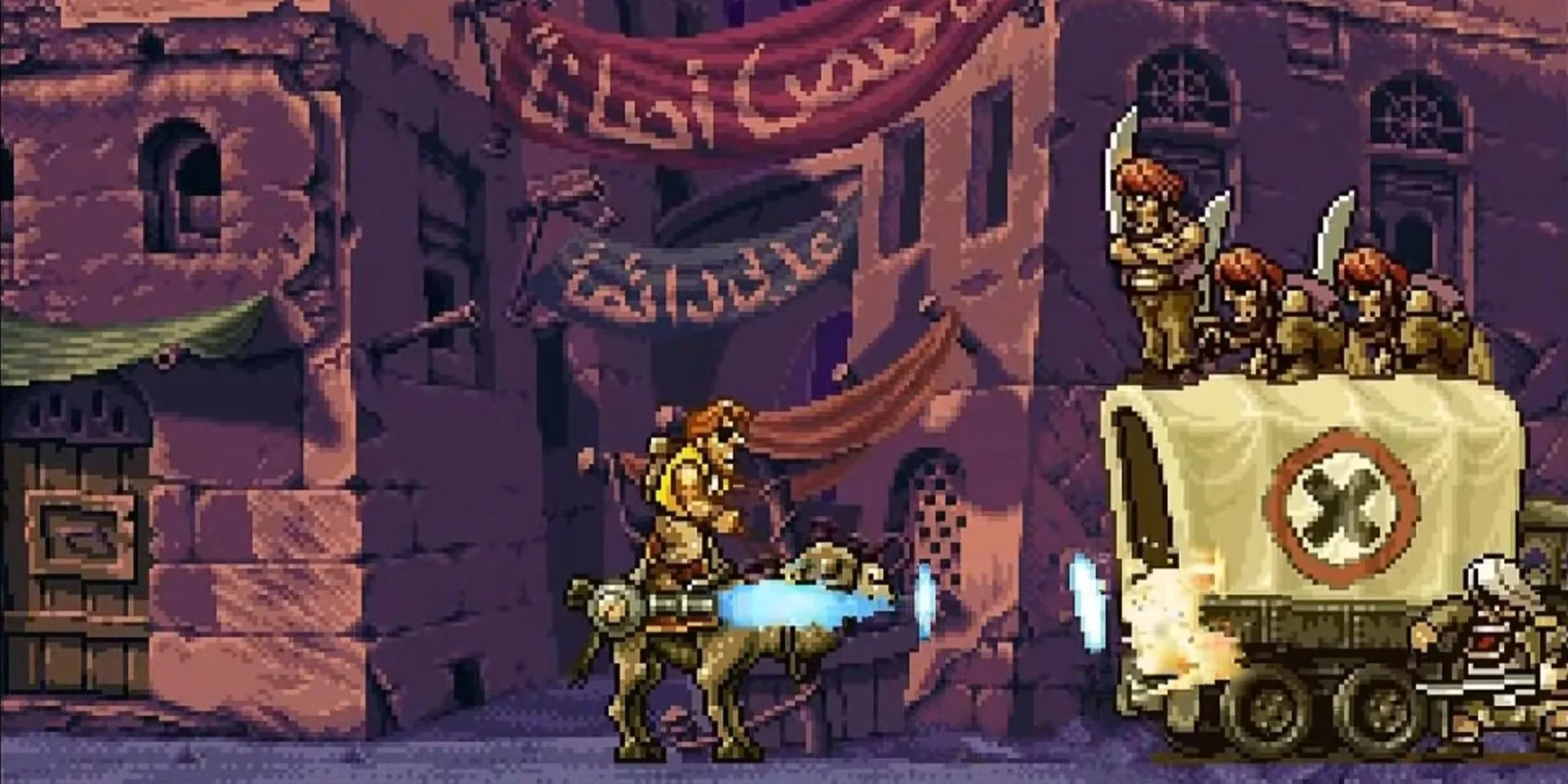 Xe tăng Metal Slug X quen thuộc đang càn quét quân địch