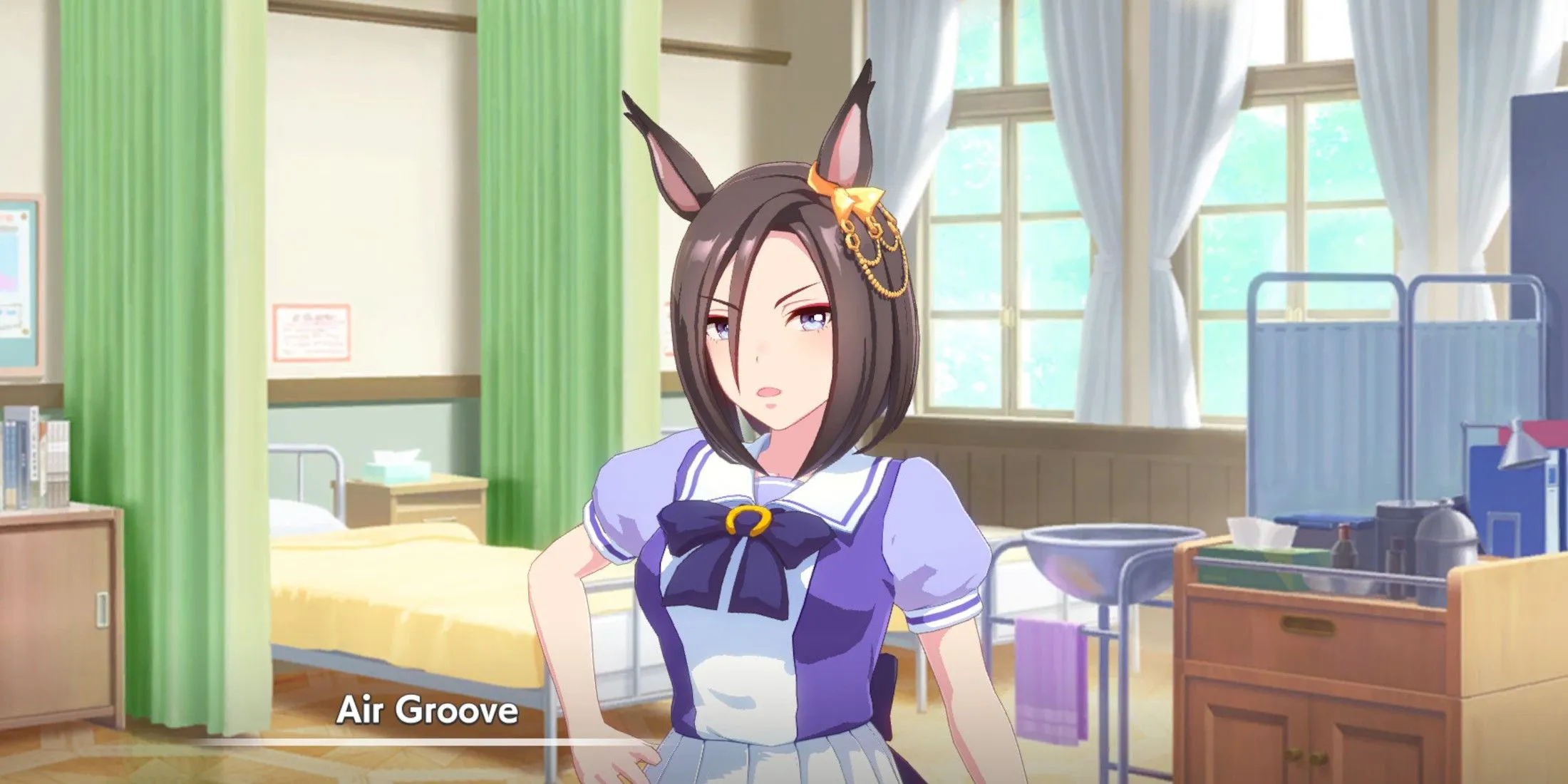 Air Groove trong bệnh viện, hình ảnh quen thuộc khi huấn luyện chuyên sâu trong Umamusume