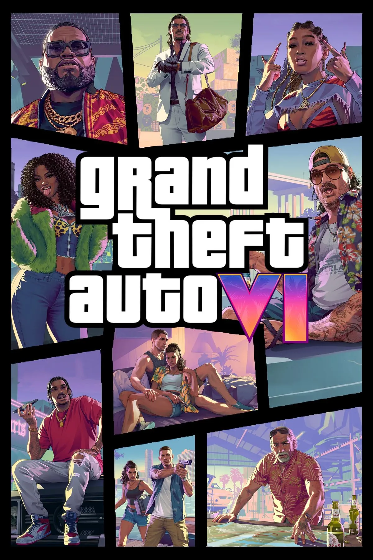 Bìa game chính thức của Grand Theft Auto 6, biểu tượng cho sự trở lại của Vice City.