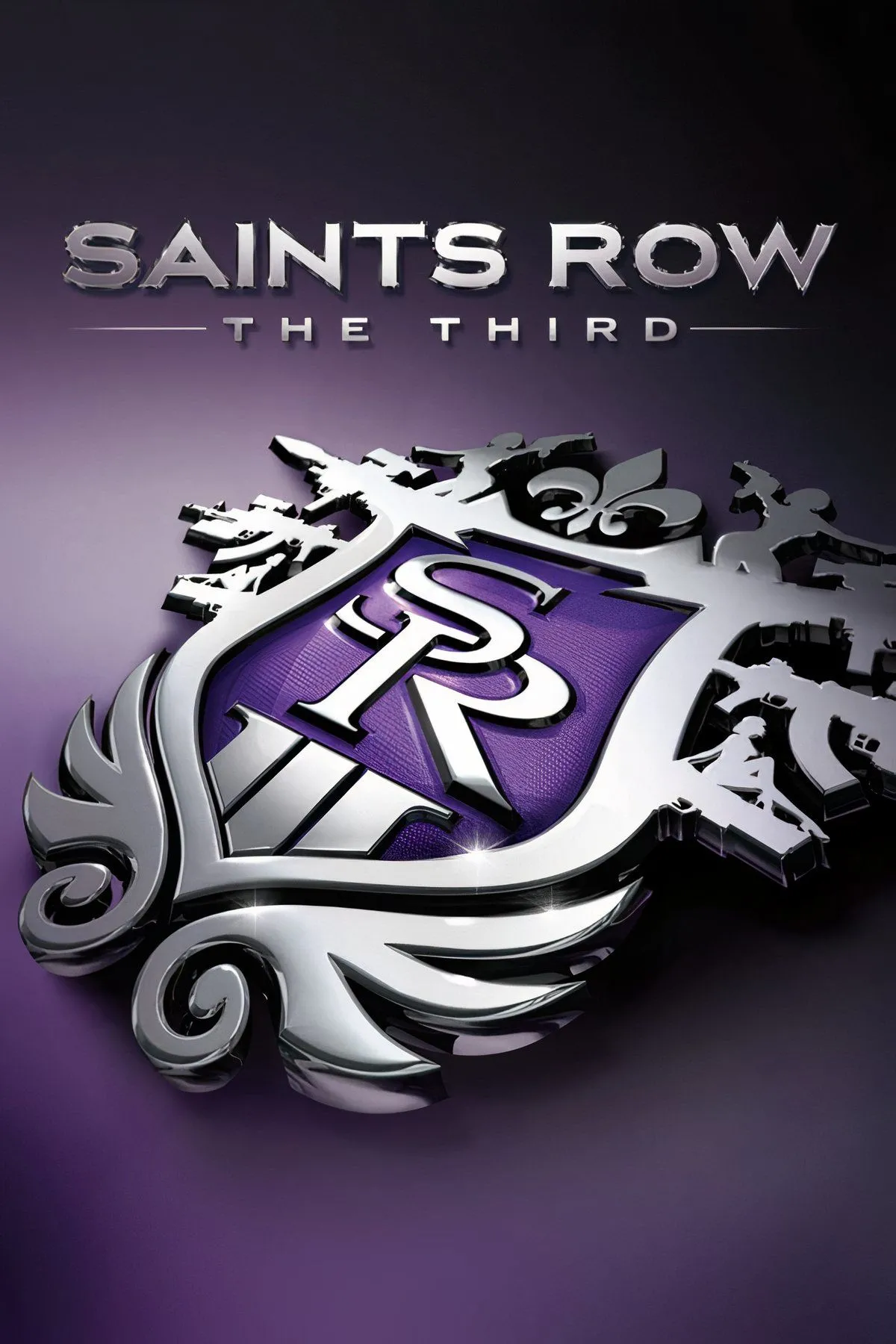 Bìa game Saints Row 3 với các nhân vật chính đang tạo dáng ngầu