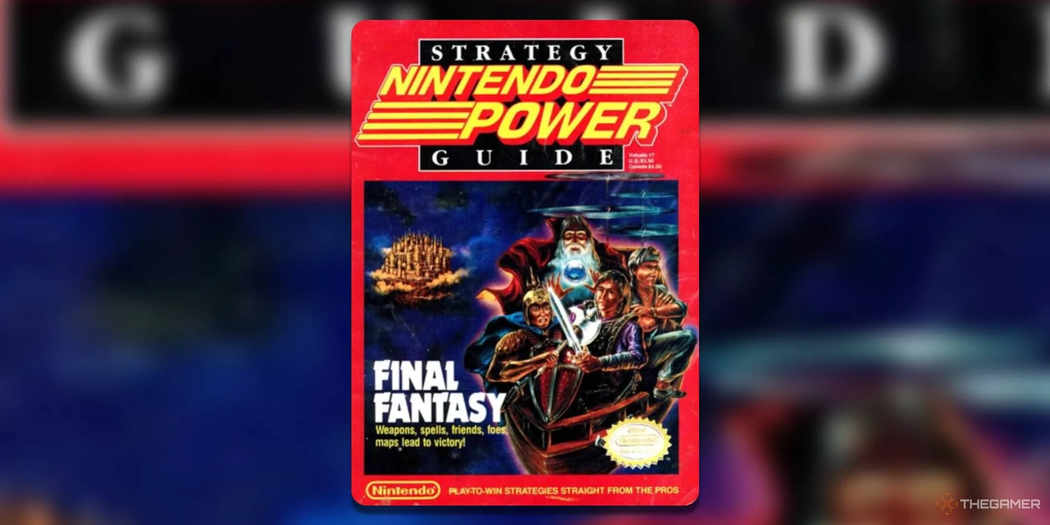 Bìa tạp chí Nintendo Power số 17 tháng 10 năm 1990, in hình các Chiến binh Ánh sáng từ game Final Fantasy
