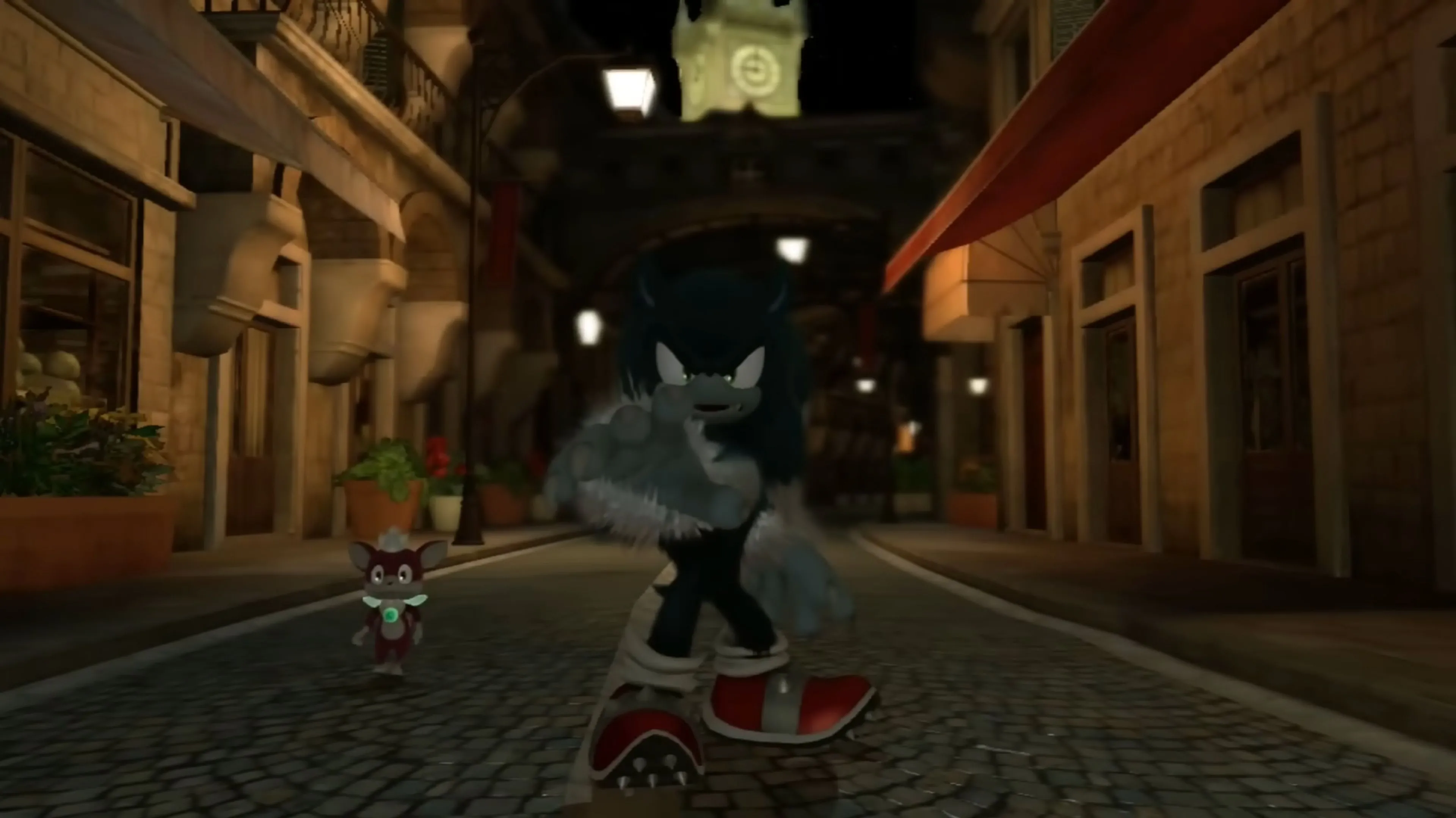 Cận cảnh Sonic Werehog với phong cách hack-and-slash trong Sonic Unleashed