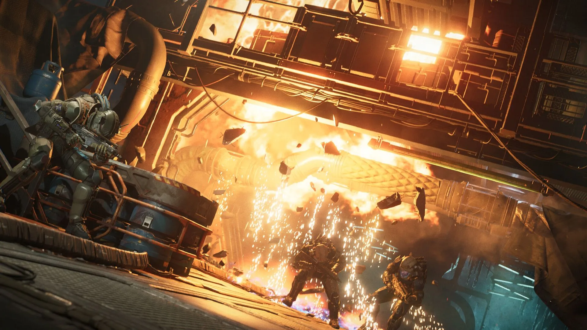Cảnh quan tàu vũ trụ và không gian rộng lớn trong The Expanse Osiris Reborn