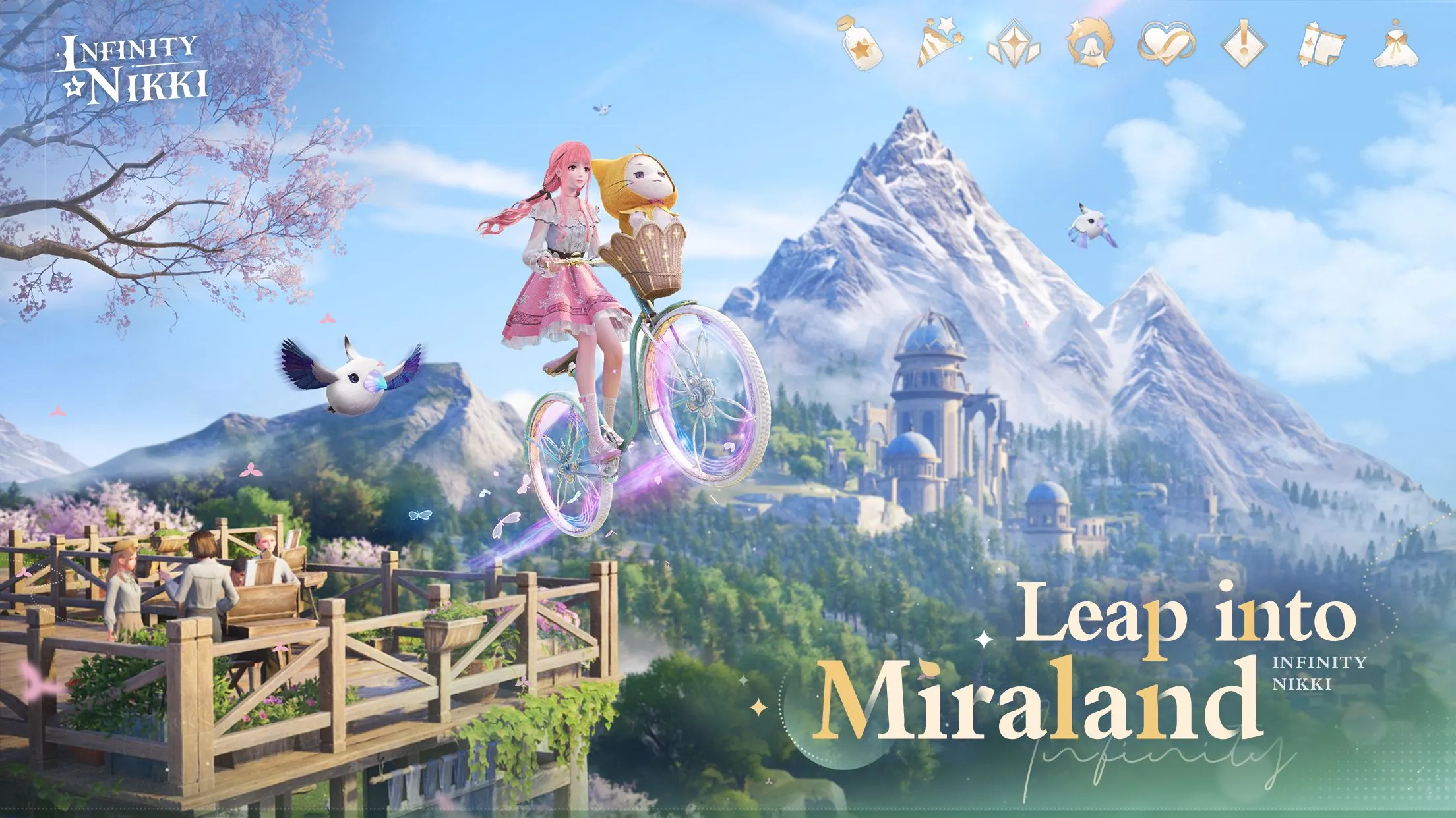 Cảnh quan thế giới mở rộng lớn trong game thời trang Infinity Nikki