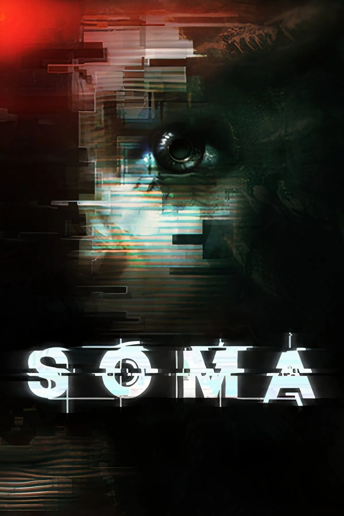 Cơ sở nghiên cứu PATHOS-2 dưới đáy biển trong game SOMA, với ánh đèn leo lét, gợi lên cảm giác kinh dị và cô lập.