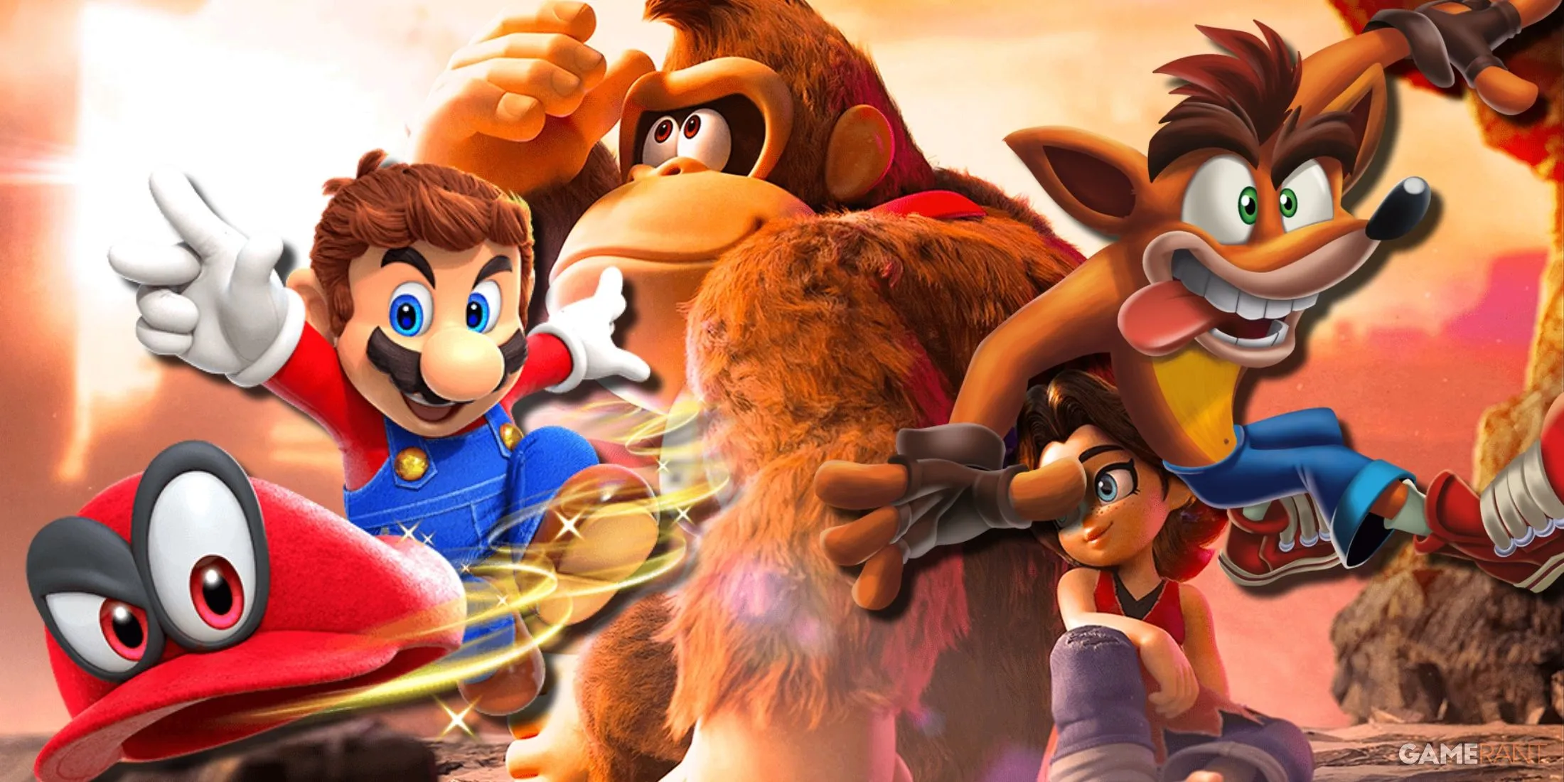 Góc nhìn camera rộng trong Donkey Kong Bananza, thể hiện tiềm năng cho các game platformer 3D tương lai