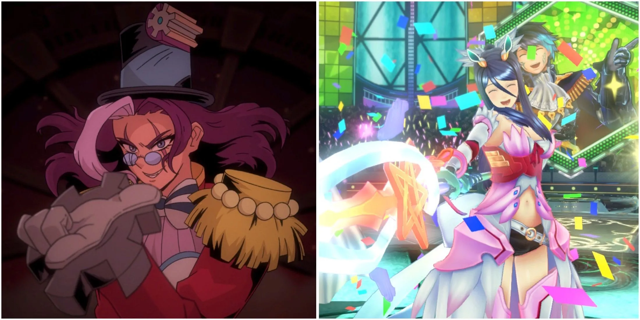 Hình ảnh các nhân vật tiêu biểu trong Sea Of Stars và Tokyo Mirage Sessions, hai game RPG nổi bật trên các hệ máy Nintendo.