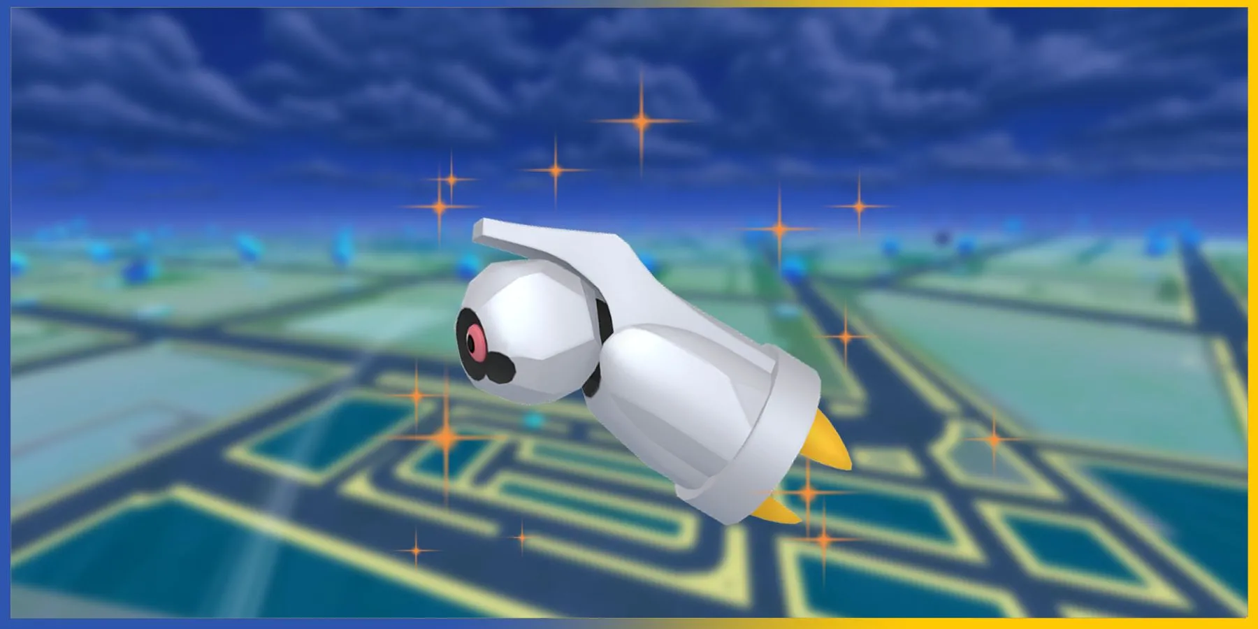Hình ảnh minh họa một Shiny Beldum, biểu tượng cho những Pokémon quý hiếm mà người chơi có thể săn tìm trong Pokémon GO