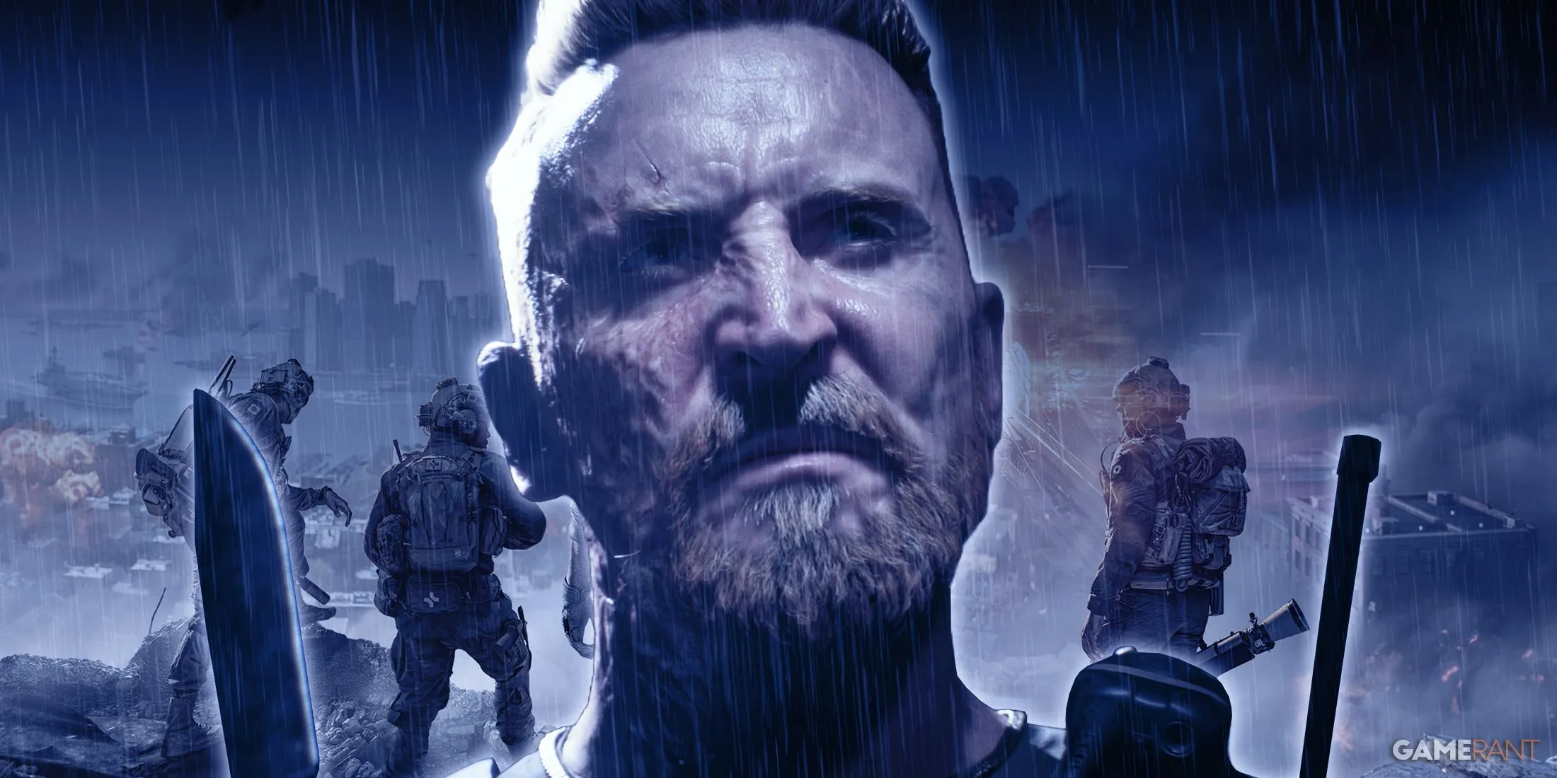 Hình ảnh một binh sĩ giữa khung cảnh đổ nát, thể hiện không khí chiến tranh khốc liệt trong trailer Battlefield 6.