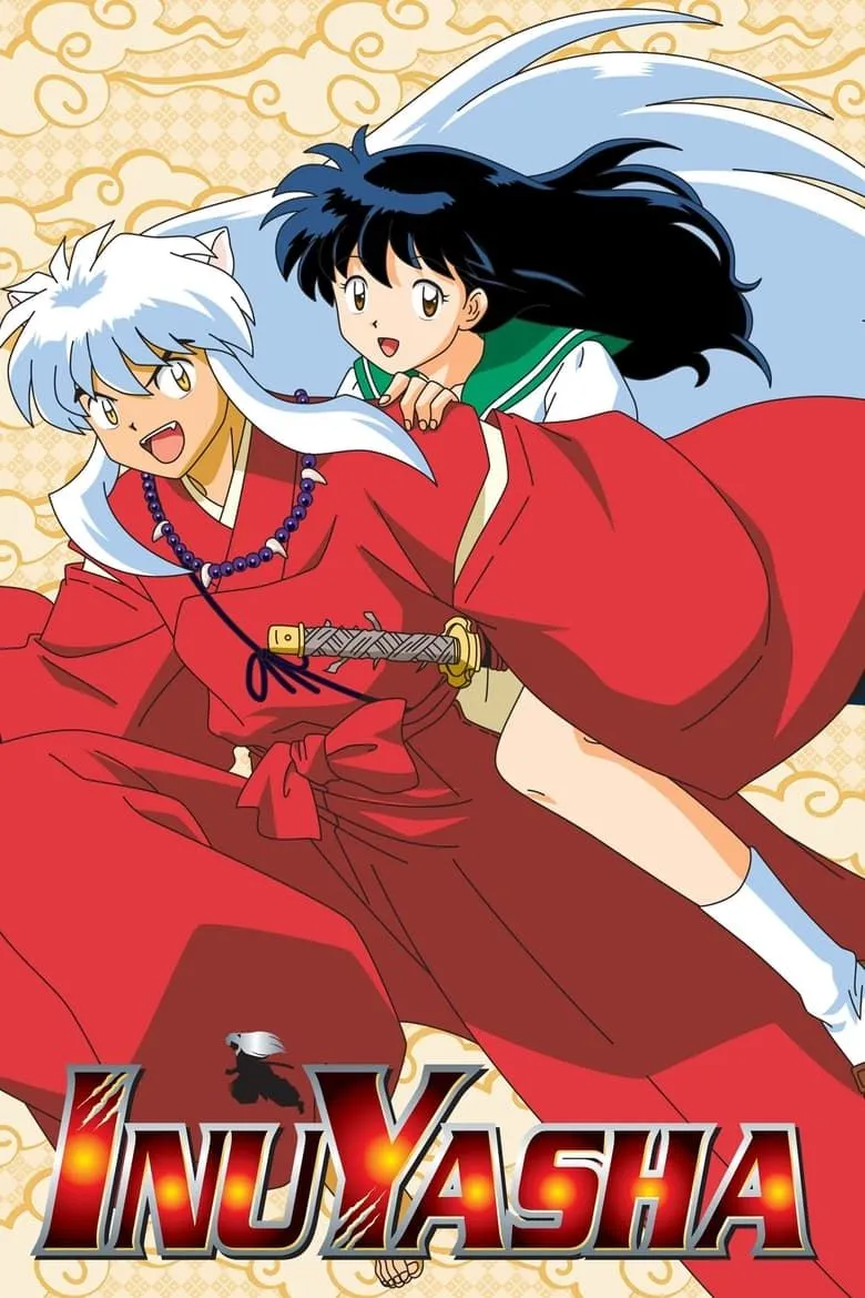 Kagome Higurashi và Inuyasha đứng cạnh nhau trong poster của anime Inuyasha, biểu tượng cho mối quan hệ phức tạp và hành trình phiêu lưu xuyên thời gian của họ.