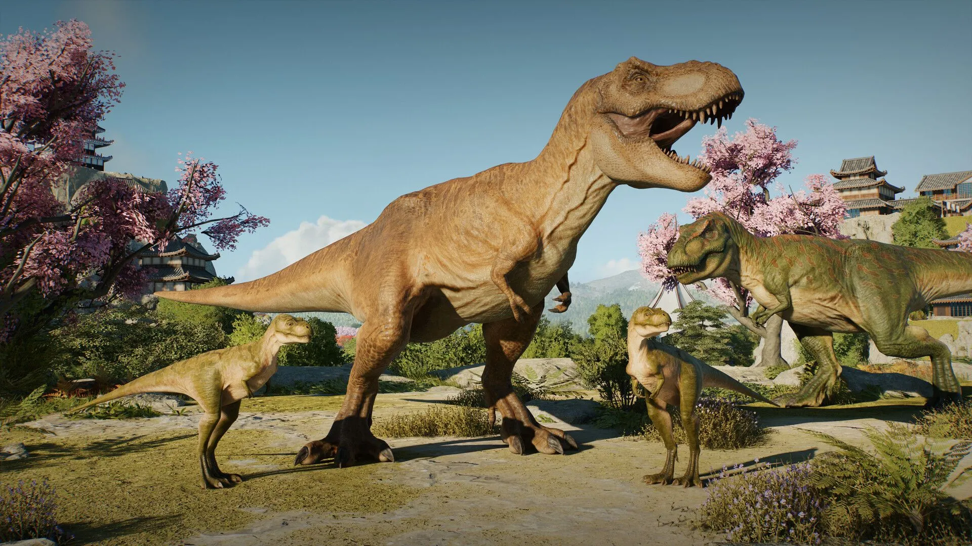 Khủng long con mới nở trong Jurassic World Evolution 3, đại diện cho tính năng sinh sản và quản lý thế hệ non mới.