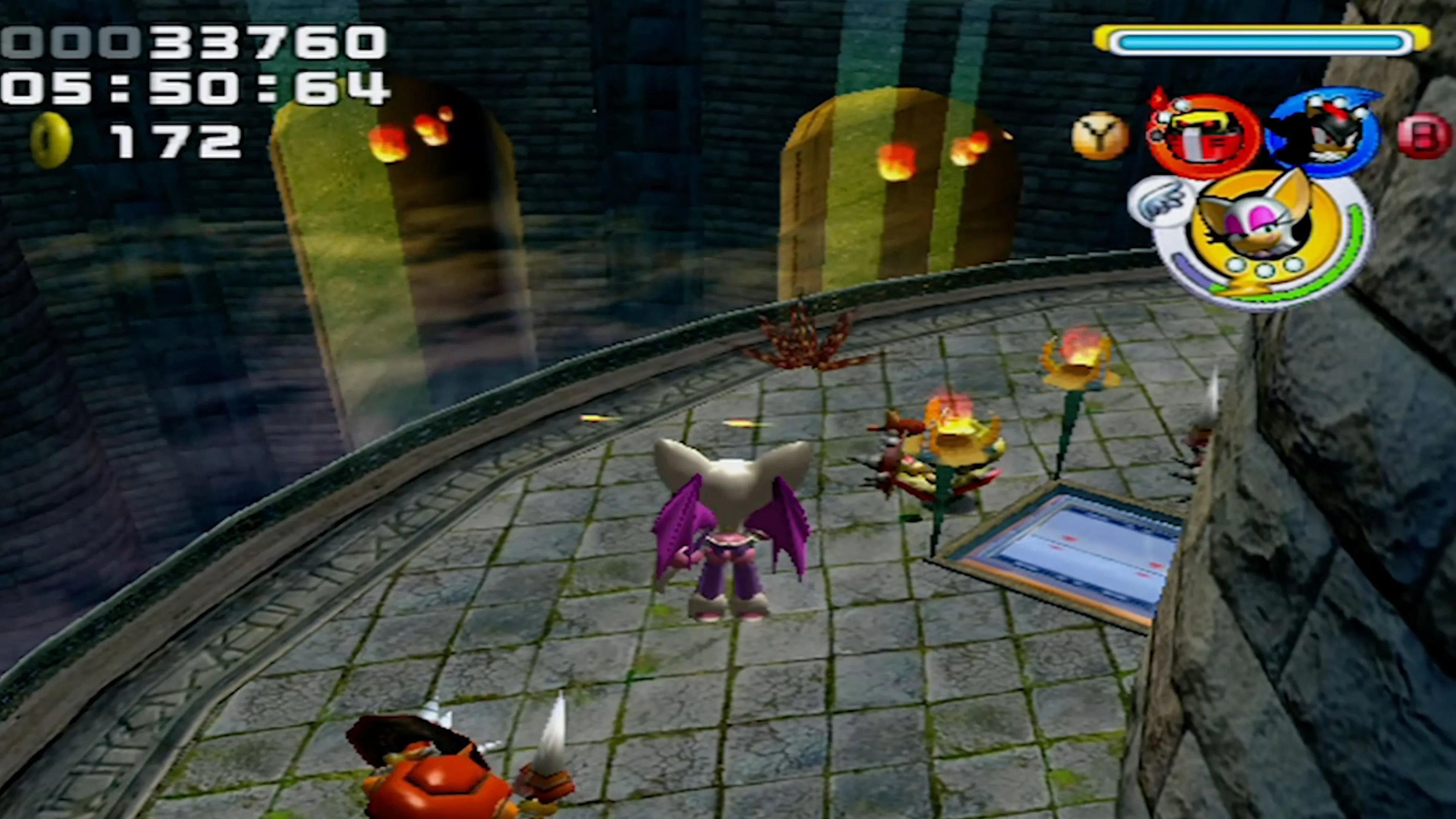 Màn chơi Casino Park đầy màu sắc và ánh đèn trong Sonic Heroes