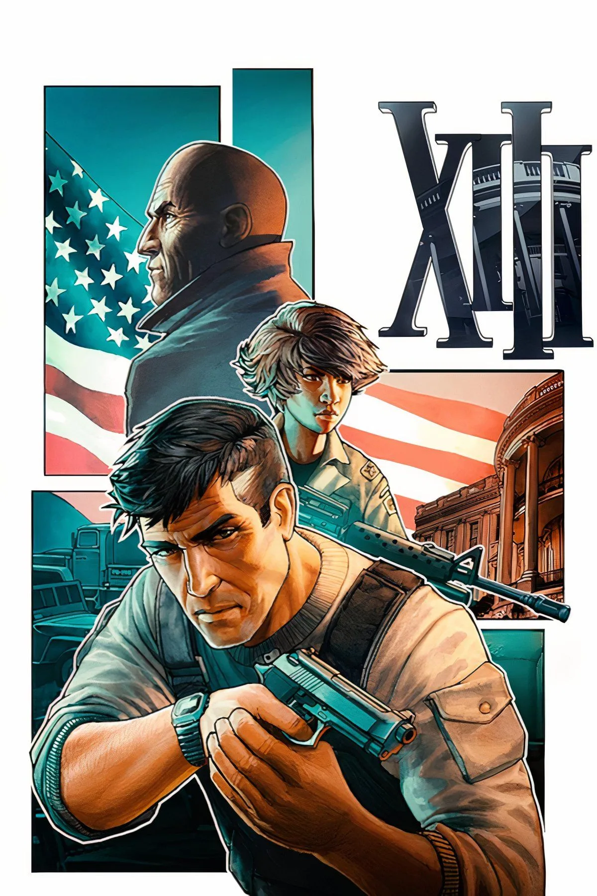 Nhân vật chính của game XIII Remake với đồ họa cel-shaded đặc trưng