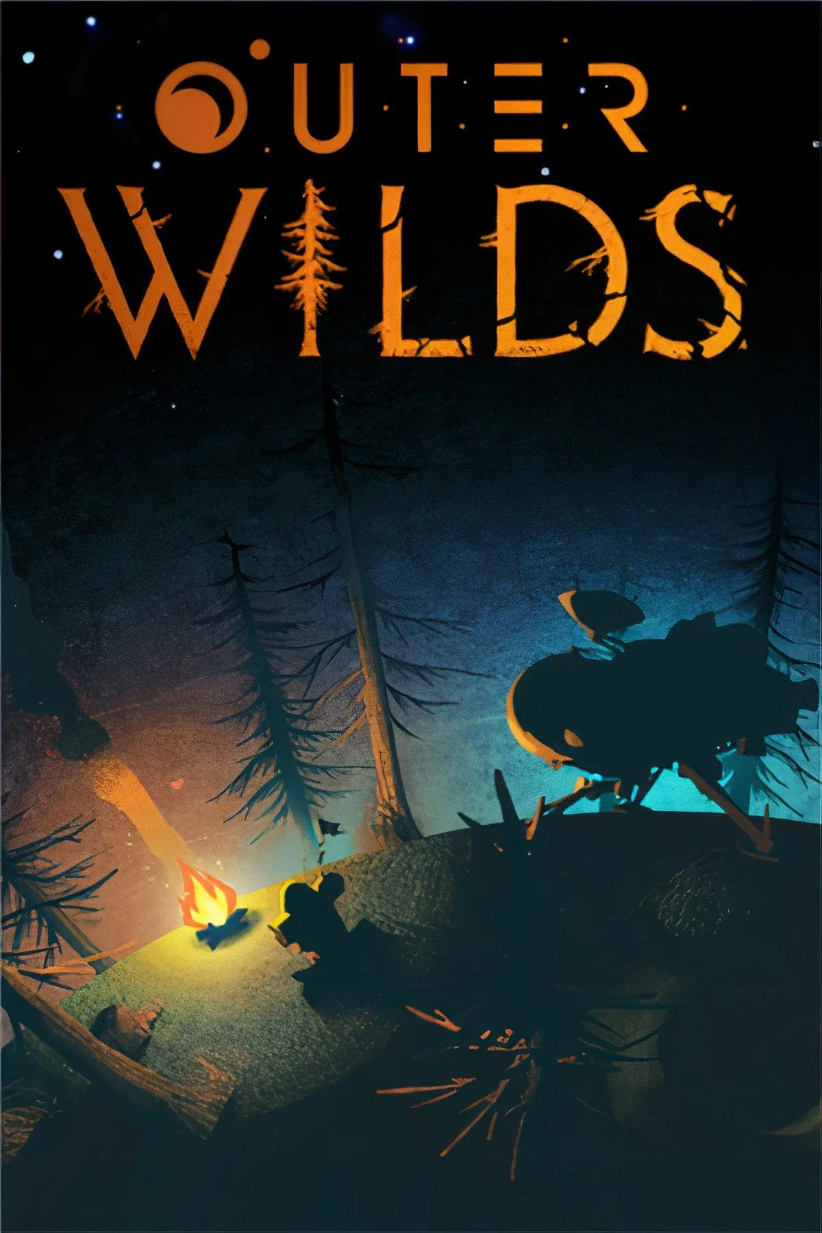Phi thuyền của người chơi lạc lõng giữa không gian bao la trong Outer Wilds, biểu tượng cho sự khám phá cô đơn.