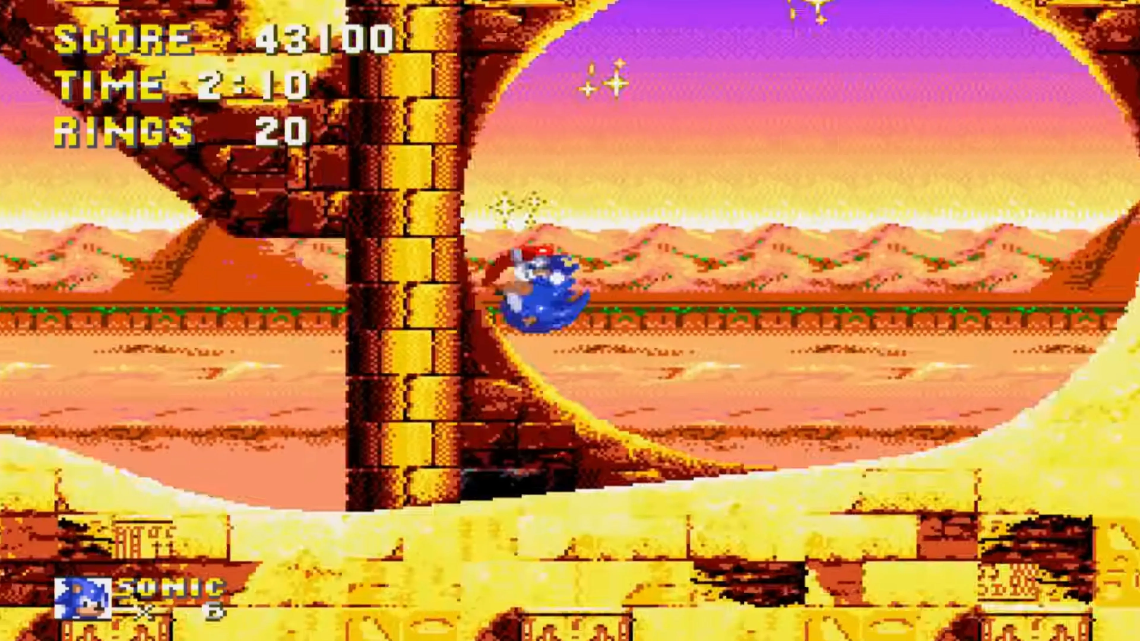 Sonic bay lượn qua Sky Sanctuary Zone huyền thoại trong Sonic 3 &amp; Knuckles