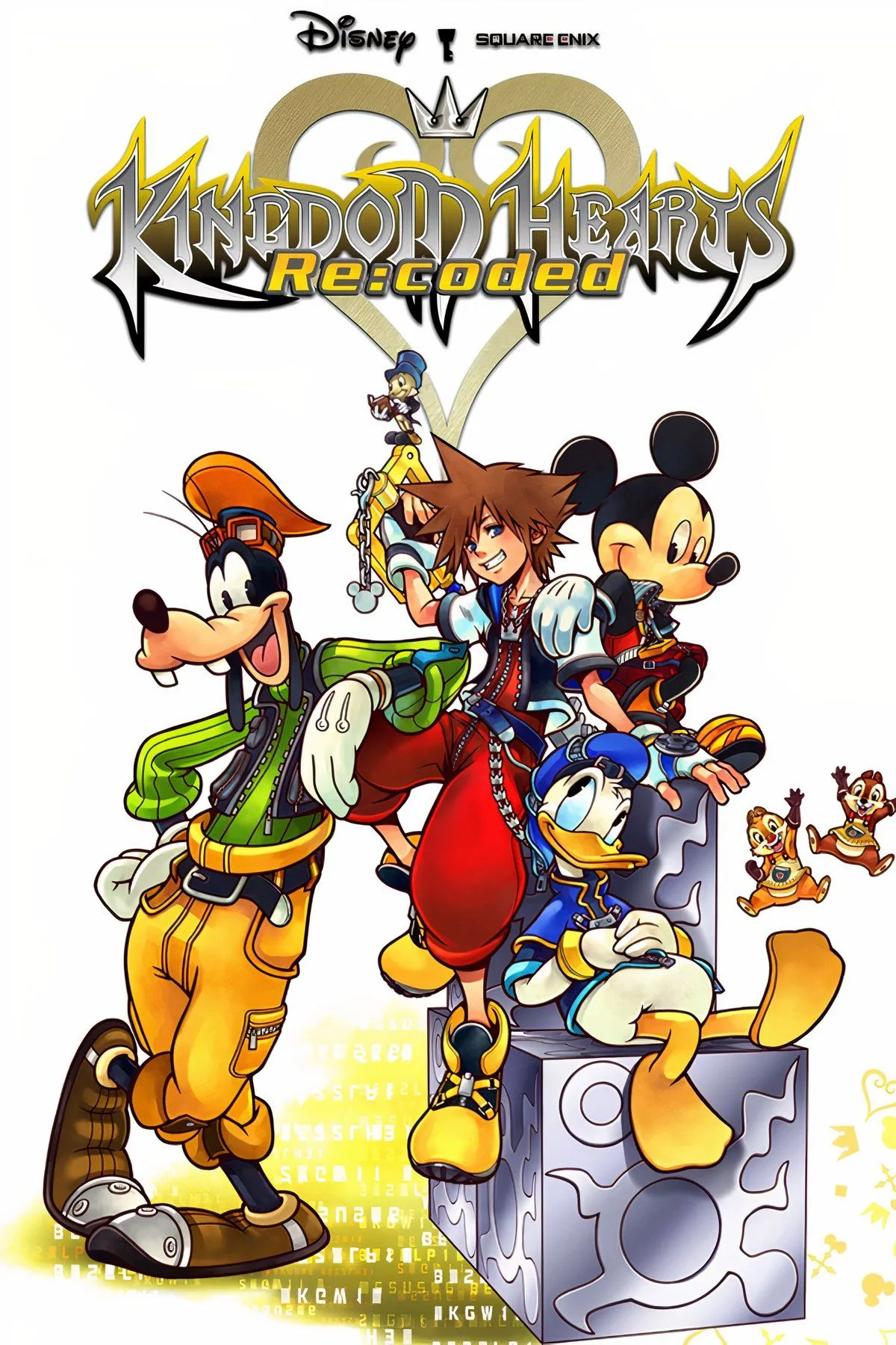 Sora đối mặt với kẻ thù trong thế giới dữ liệu của Kingdom Hearts Re Coded