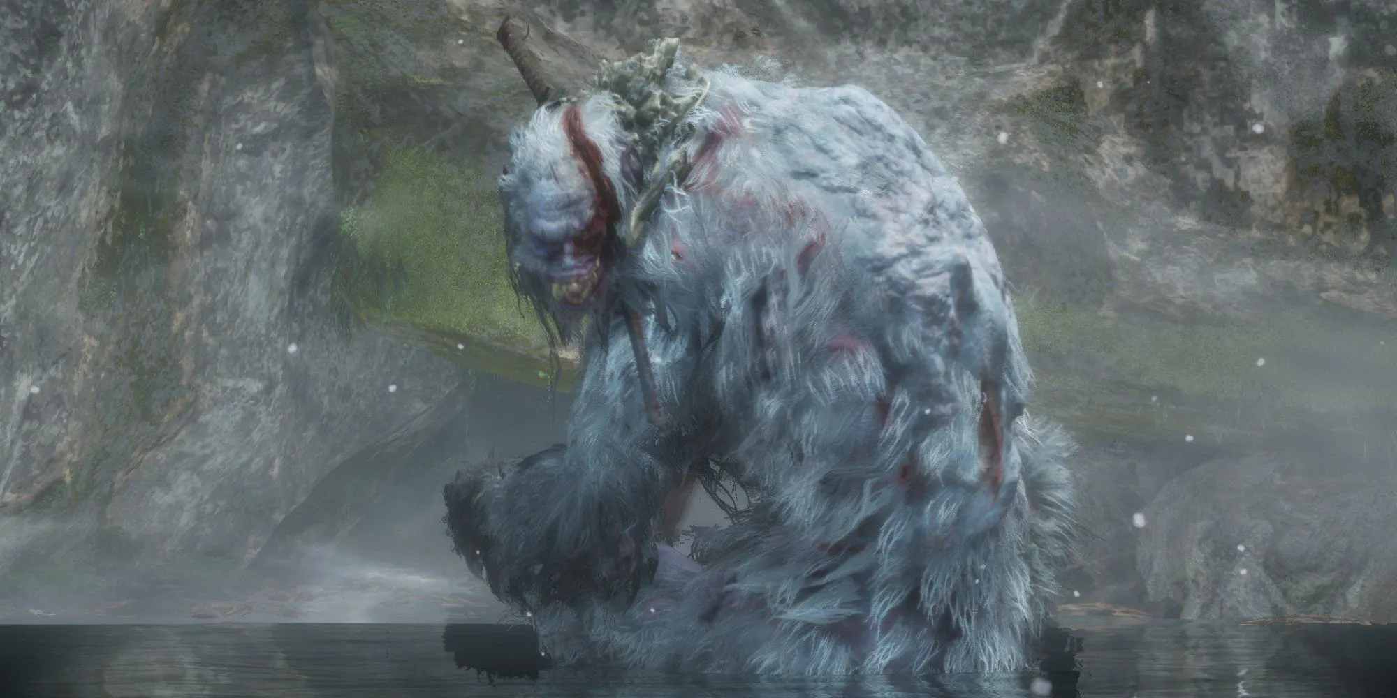 Thần khỉ Đột biến (Guardian Ape) trong Sekiro: Shadows Die Twice, một trong những con trùm đáng nhớ nhất.