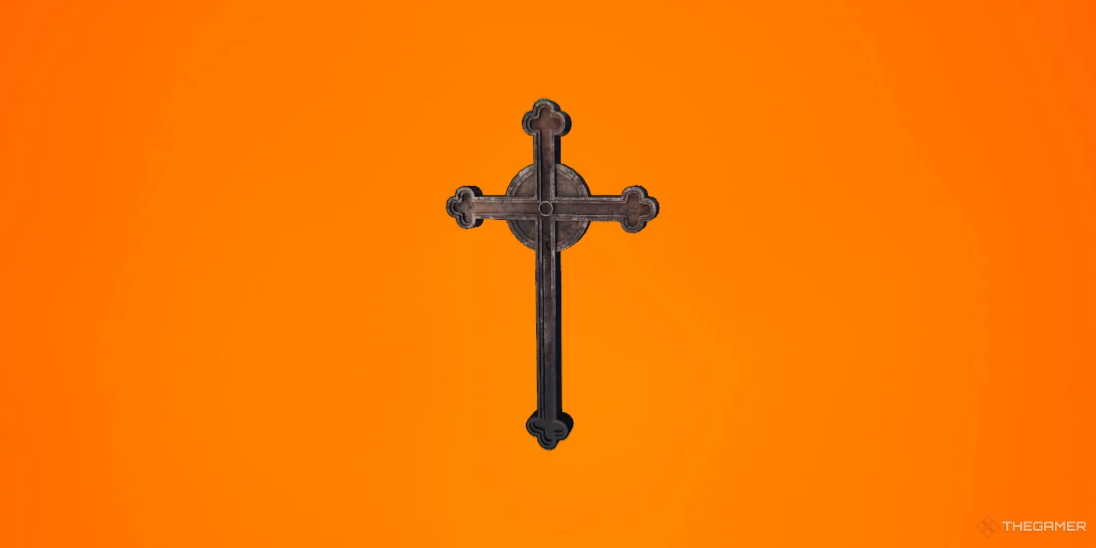 Thánh giá (Crucifix) dùng để xua đuổi ma trong Phasmophobia.