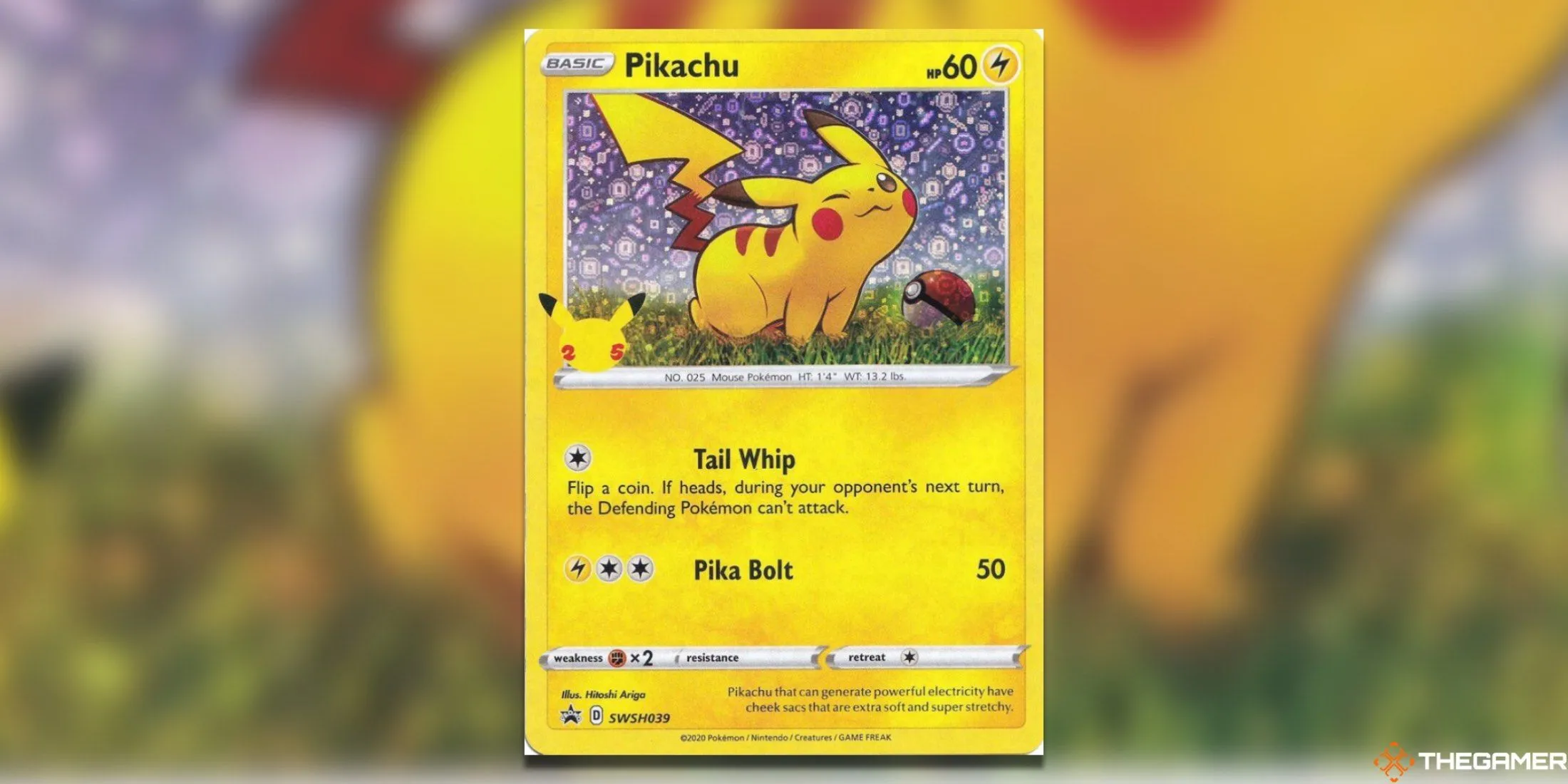 Thẻ bài Pikachu SW-SH039 promo General Mills từ Pokemon TCG