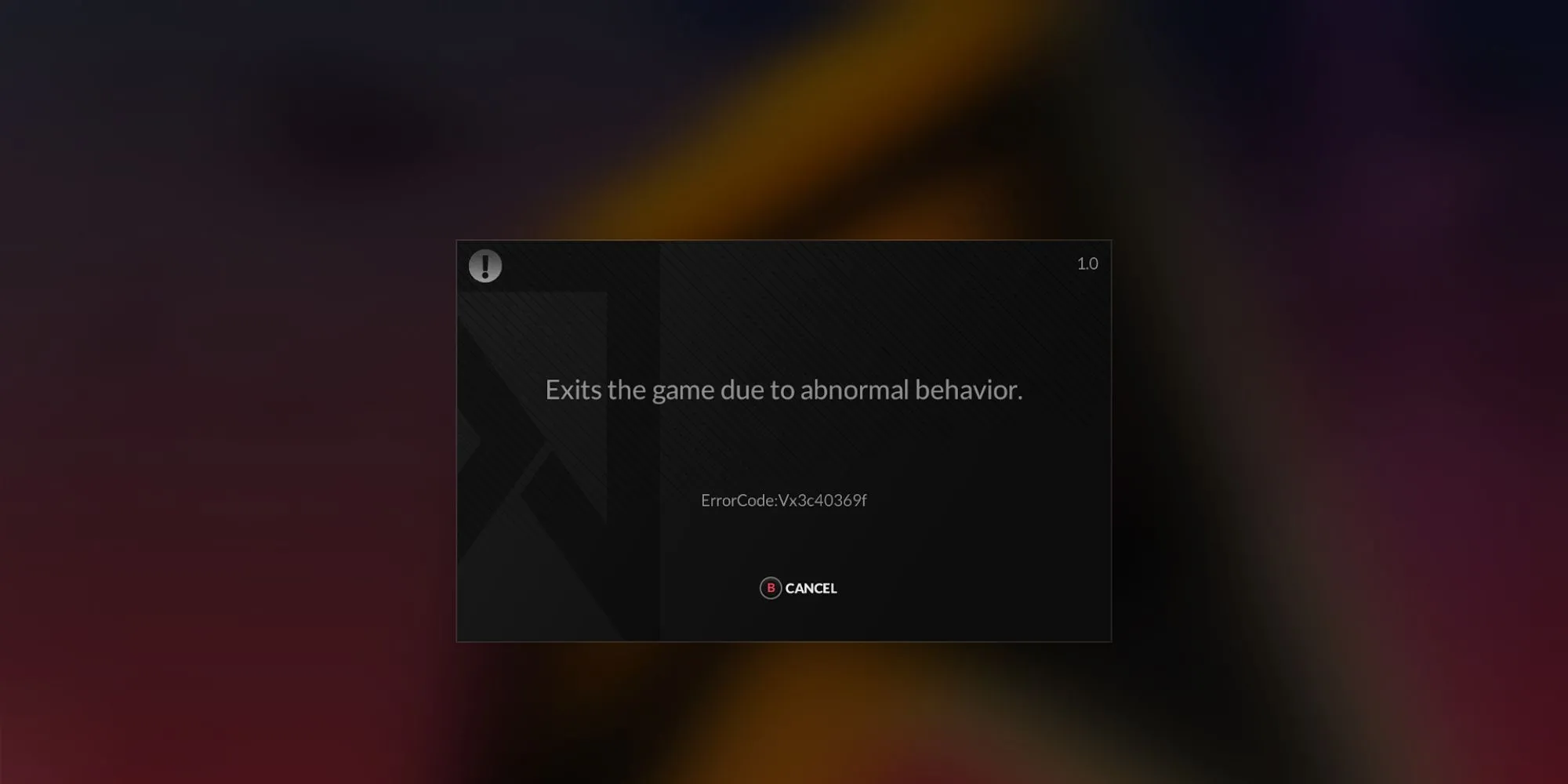 Thông báo lỗi từ phần mềm anti-cheat trong game, minh họa sự xâm lấn của DRM và anti-cheat.