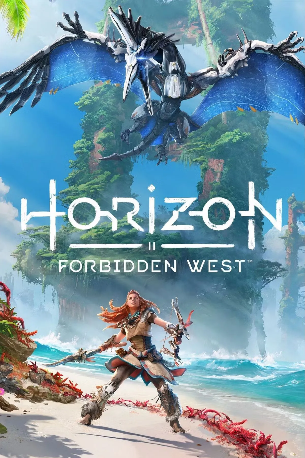 Bìa chính thức của game Horizon Forbidden West, biểu tượng cho sự tiến hóa đồ họa và gameplay của series game hành động nhập vai
