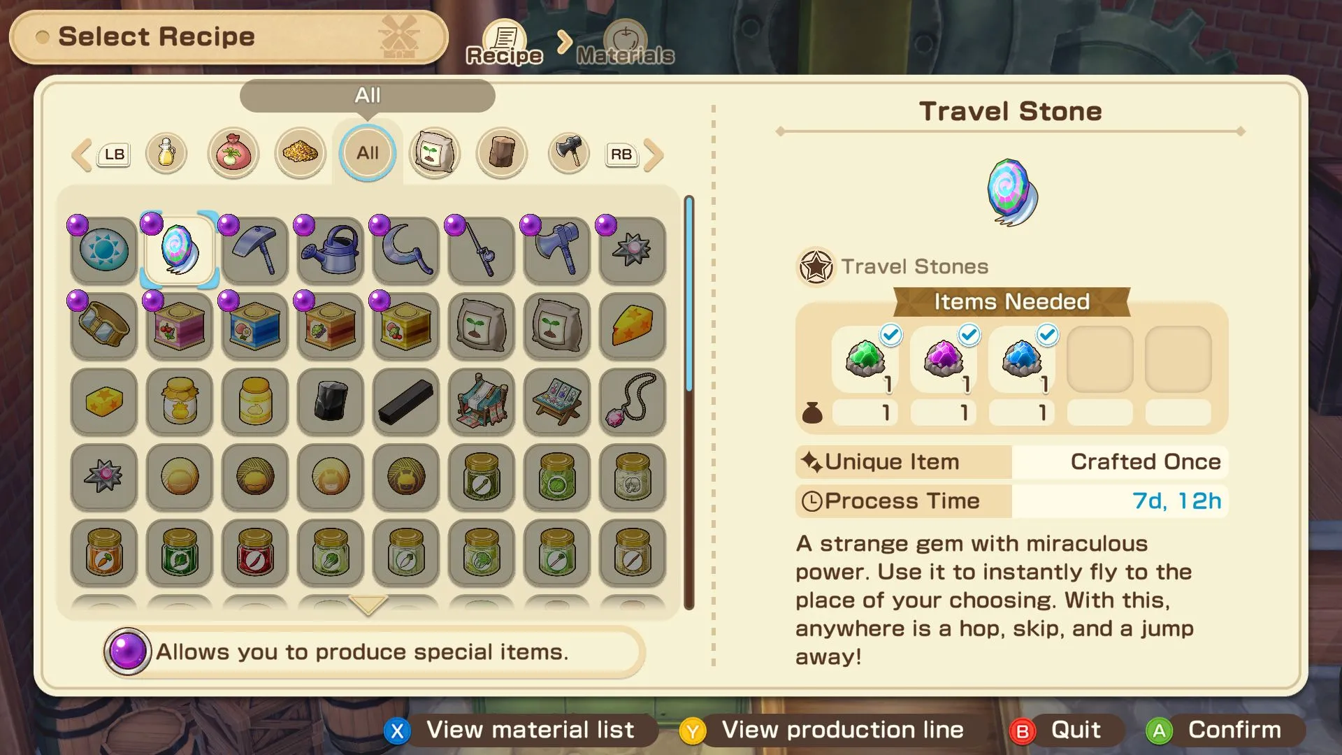 Các công thức nâng cấp và vật phẩm hiếm tại Cối xay gió Vàng khi kích hoạt Purple Wonderstone trong SoS Grand Bazaar
