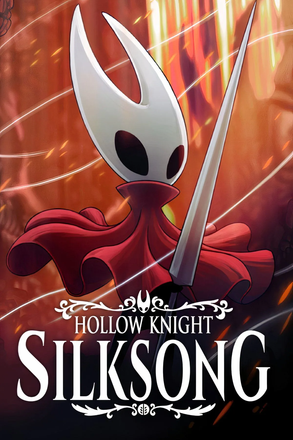 Hình ảnh bìa tổng hợp của Hollow Knight Silksong, đại diện cho kỳ vọng cộng đồng