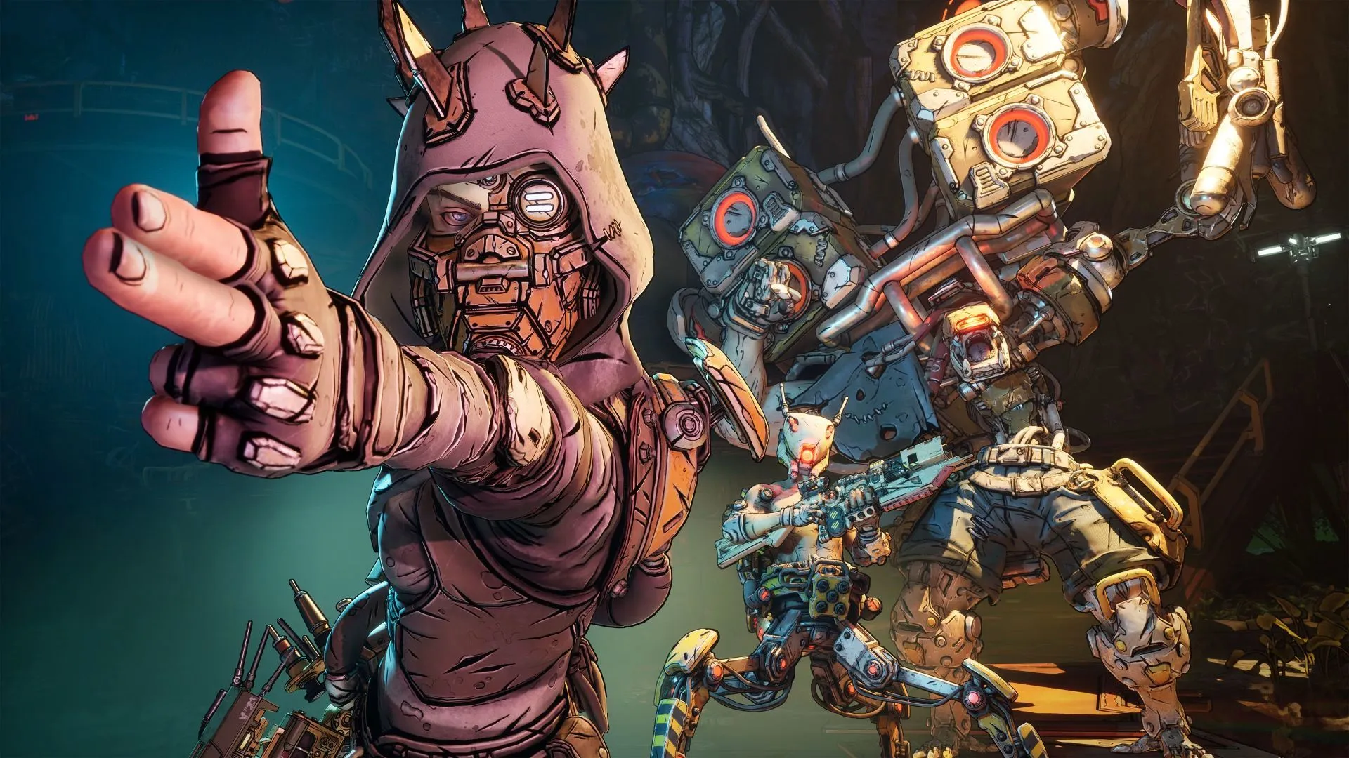 Hình ảnh nghệ thuật quảng bá Borderlands 4, thể hiện không khí hành động và phong cách độc đáo của series.