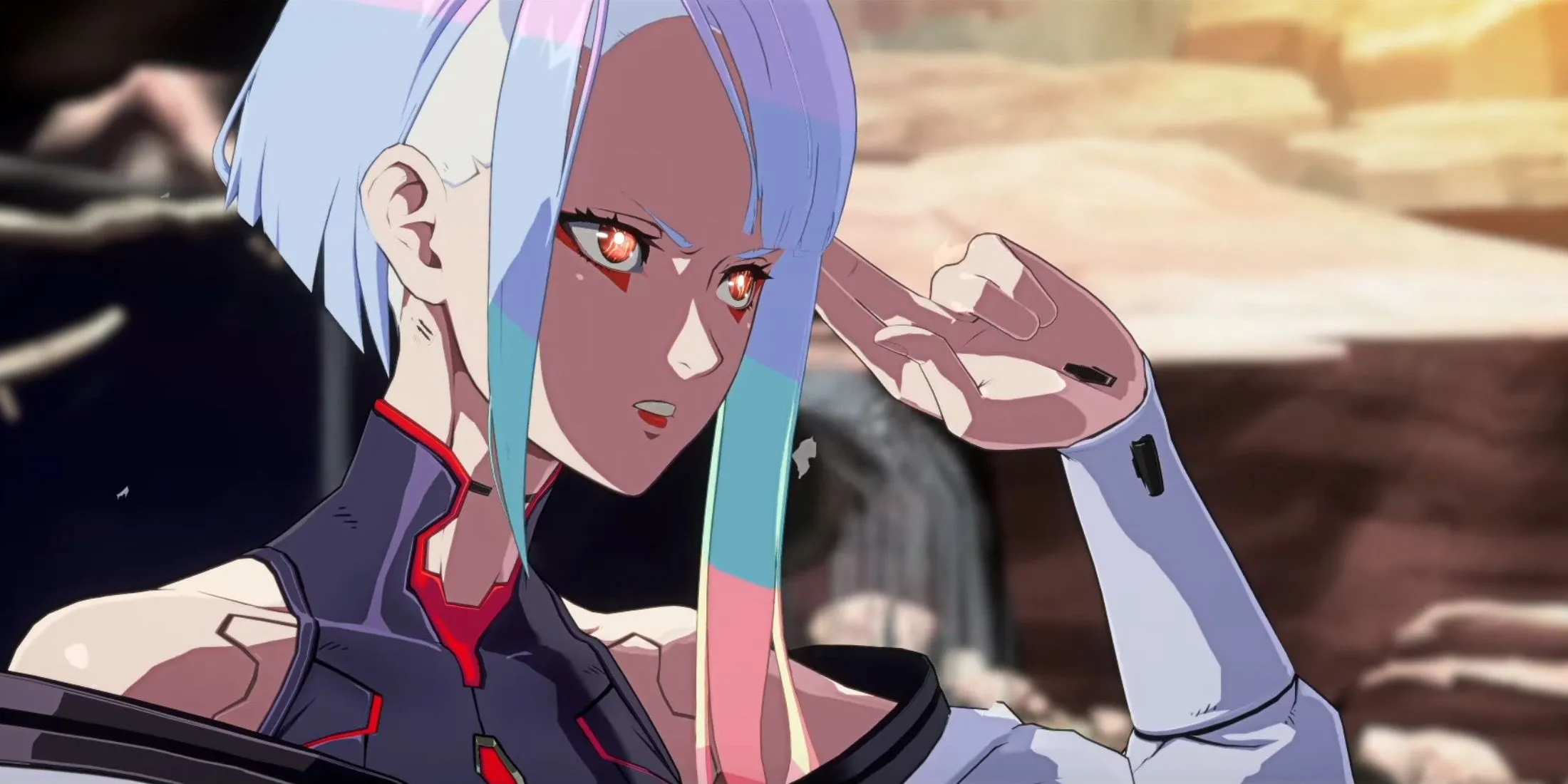 Nhân vật Lucy từ Cyberpunk Edgerunners xuất hiện trong tựa game đối kháng Guilty Gear -Strive-